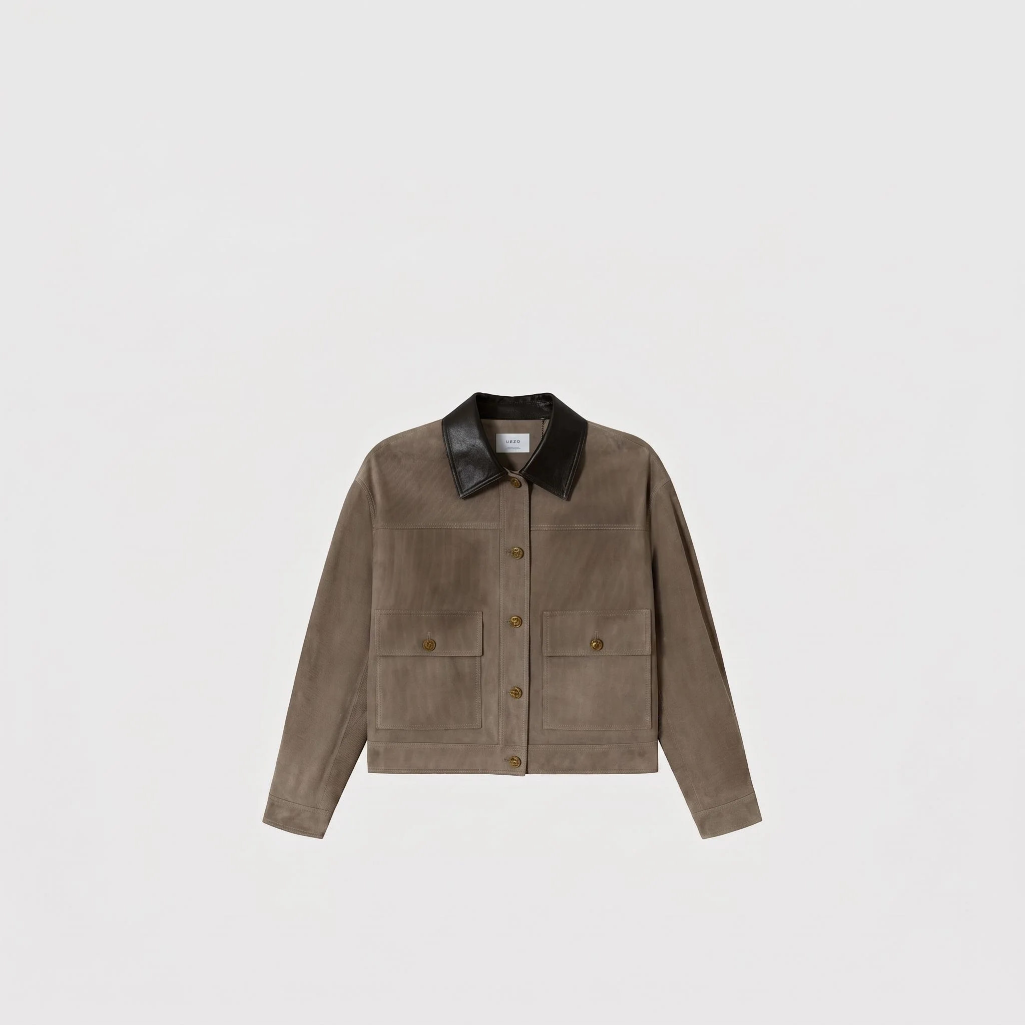 Leather Collar Corduroy Jacket - Image 5