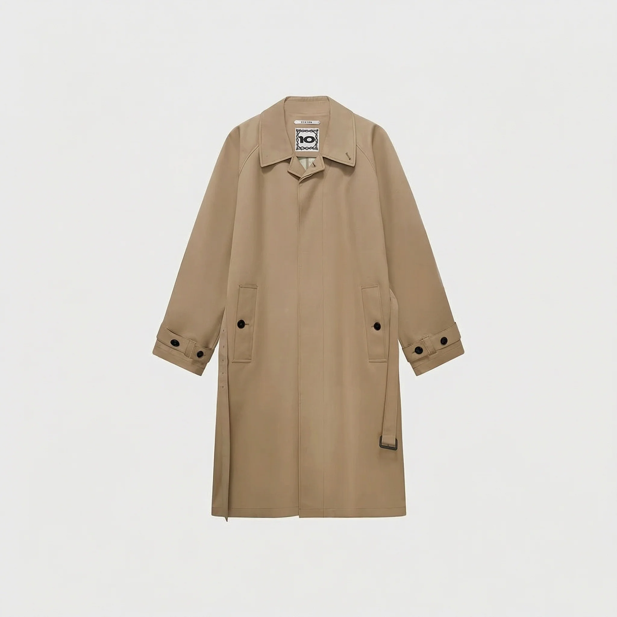 Leather Collar Trench - Image 6