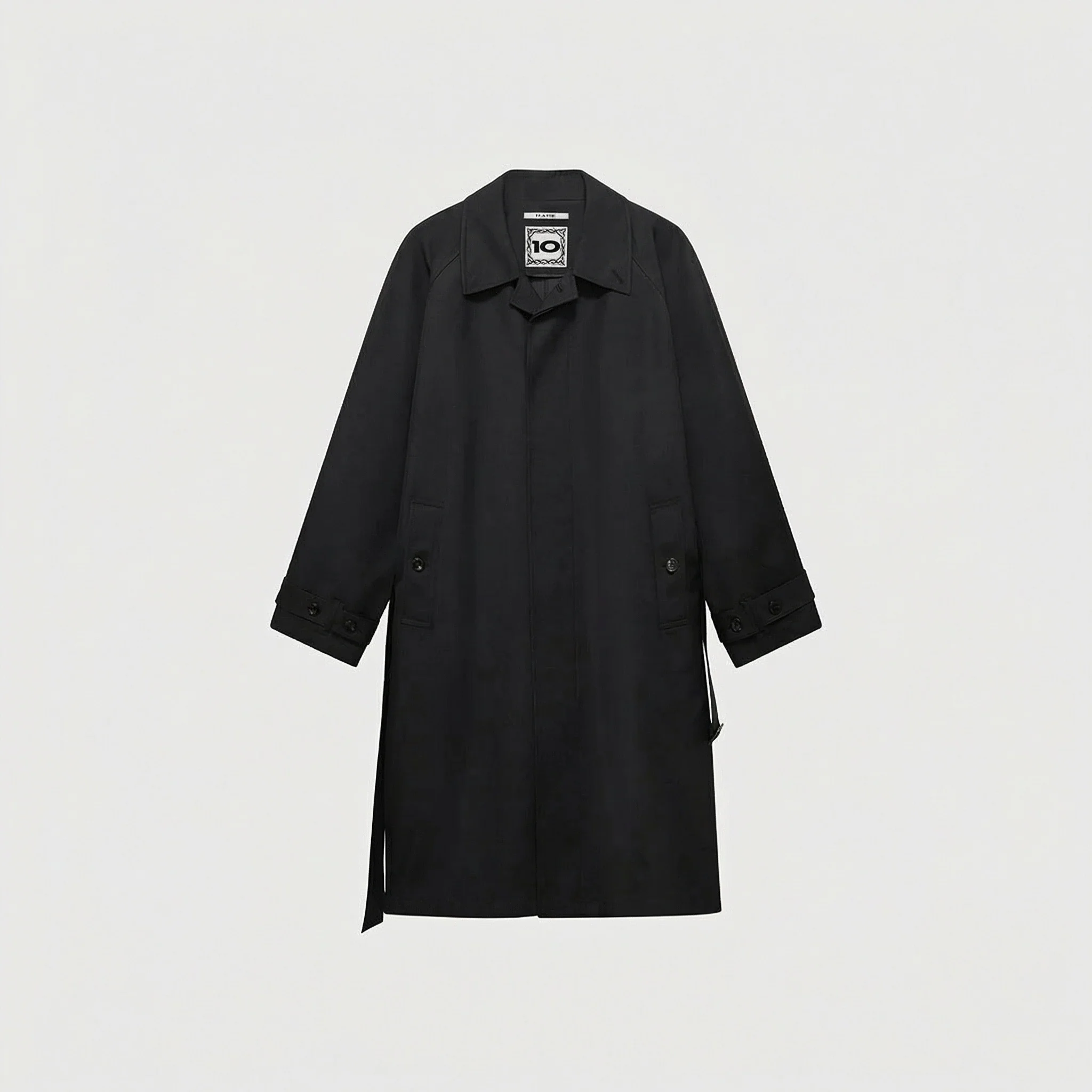 Leather Collar Trench - Image 7