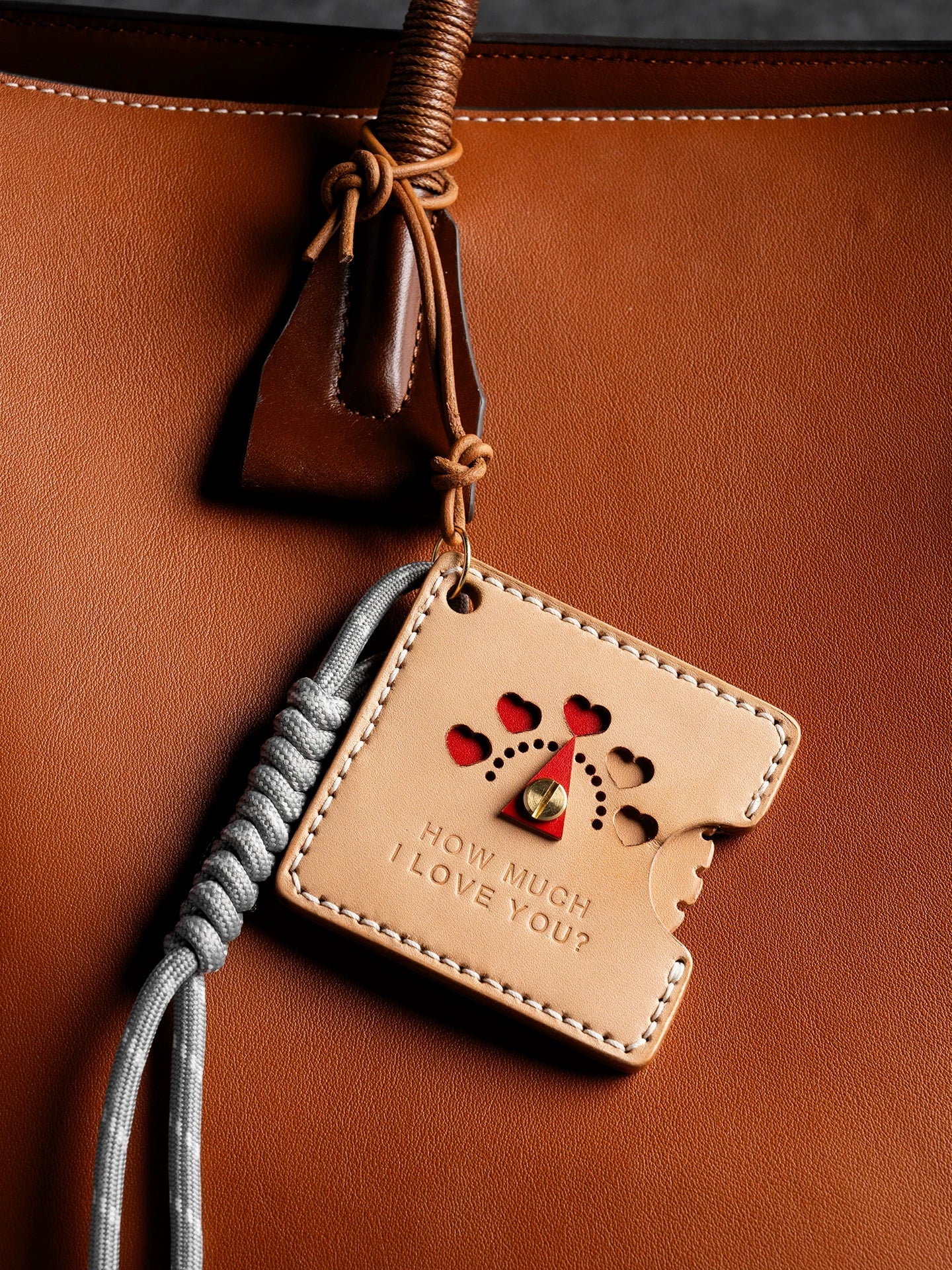 Leather Dial Bag Charm - Image 4