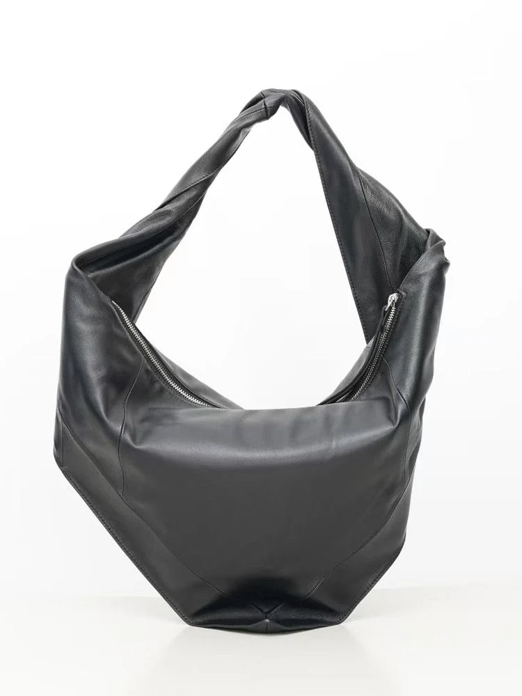 Leather Hobo Bag - Image 4
