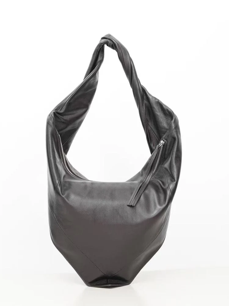 Leather Hobo Bag - Image 5