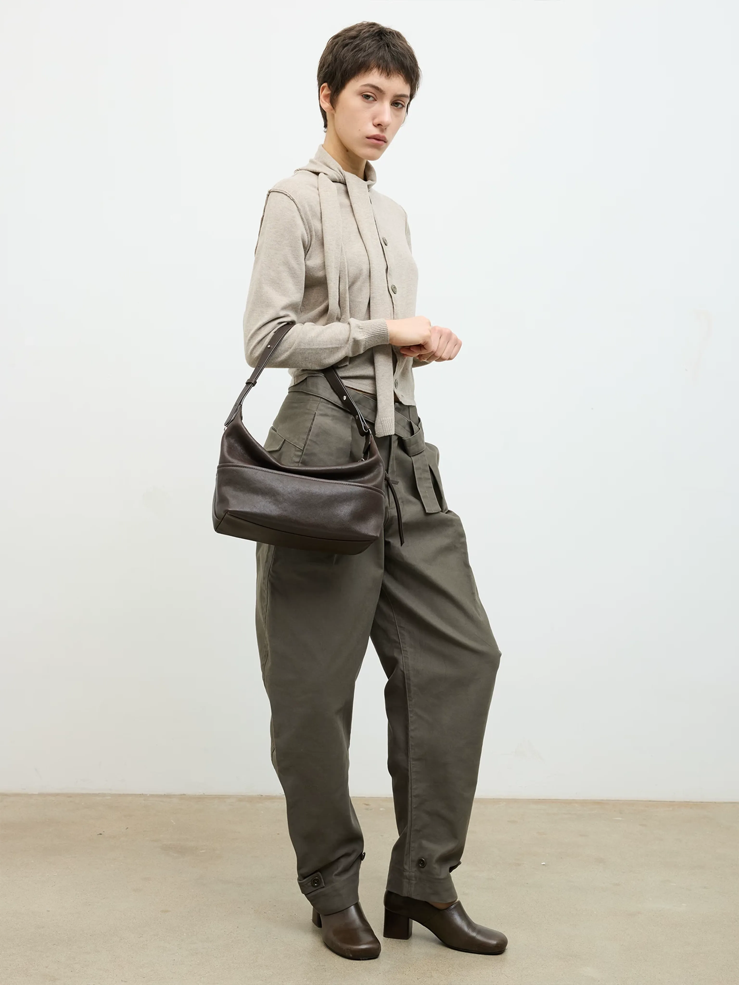 Leather Hobo Bag