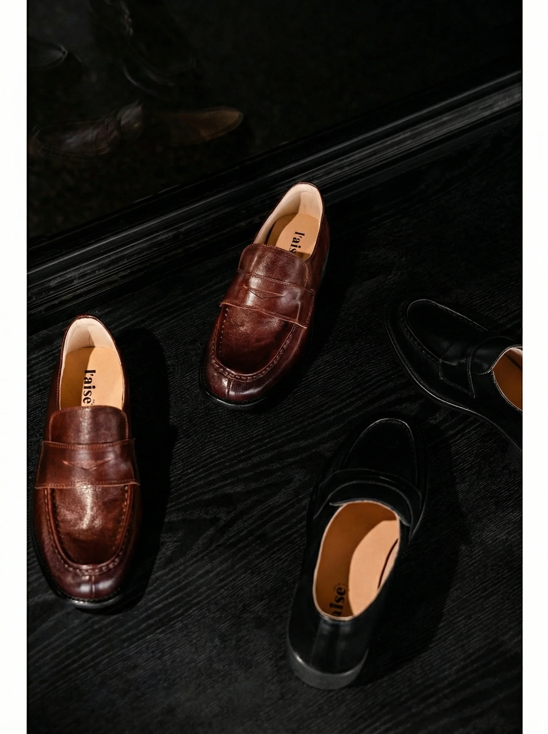Leather Penny Loafers - Image 3