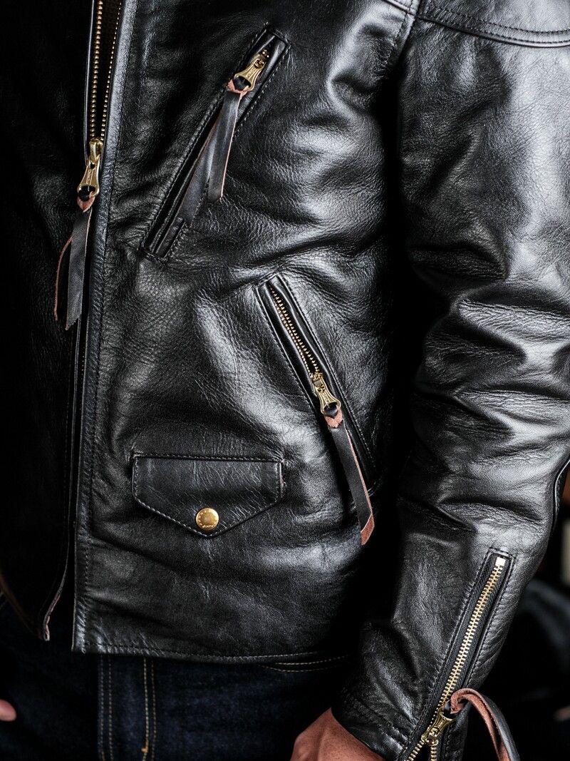 Leather Racing Jacket - Image 2