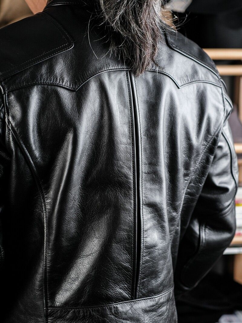 Leather Racing Jacket - Image 3