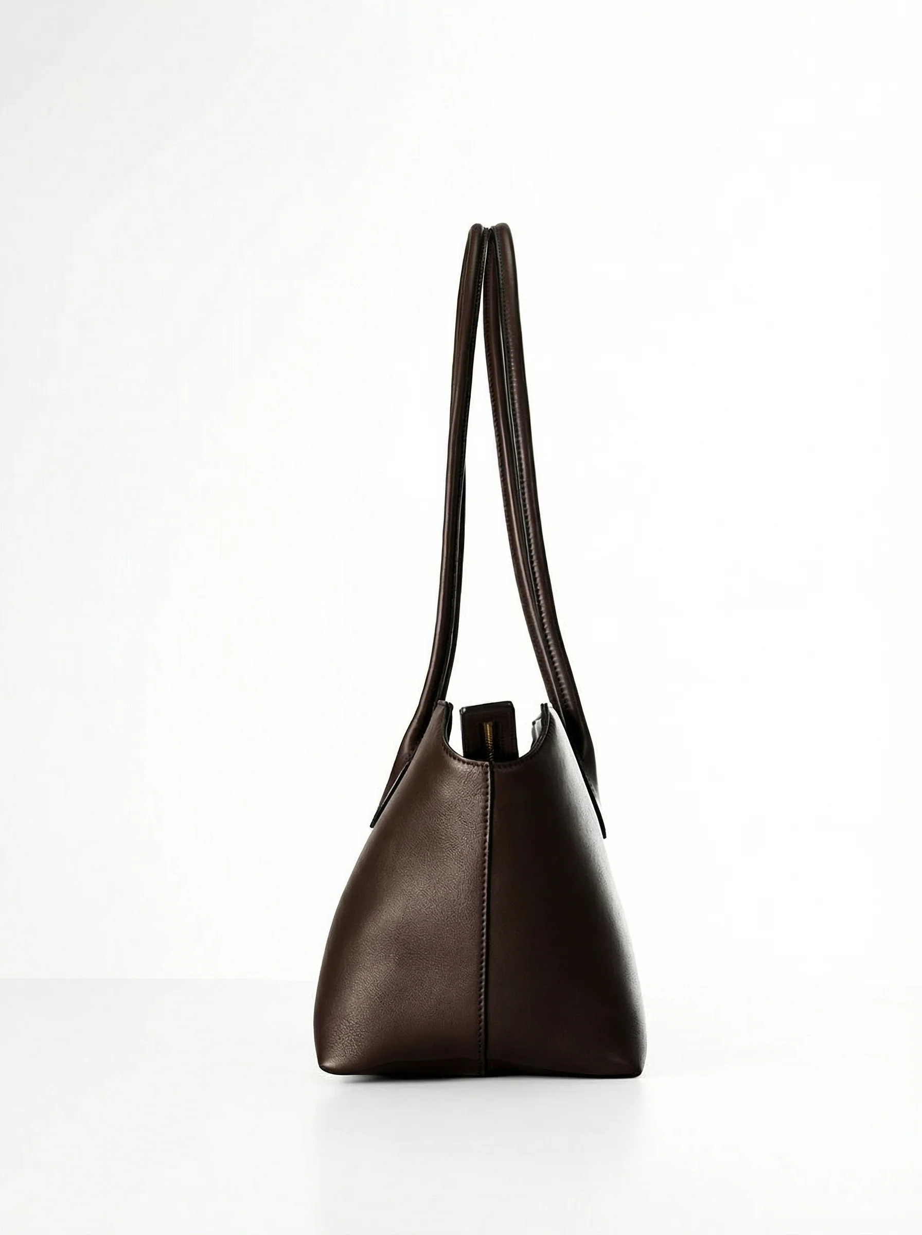 Leather Shoulder Tote - Image 4