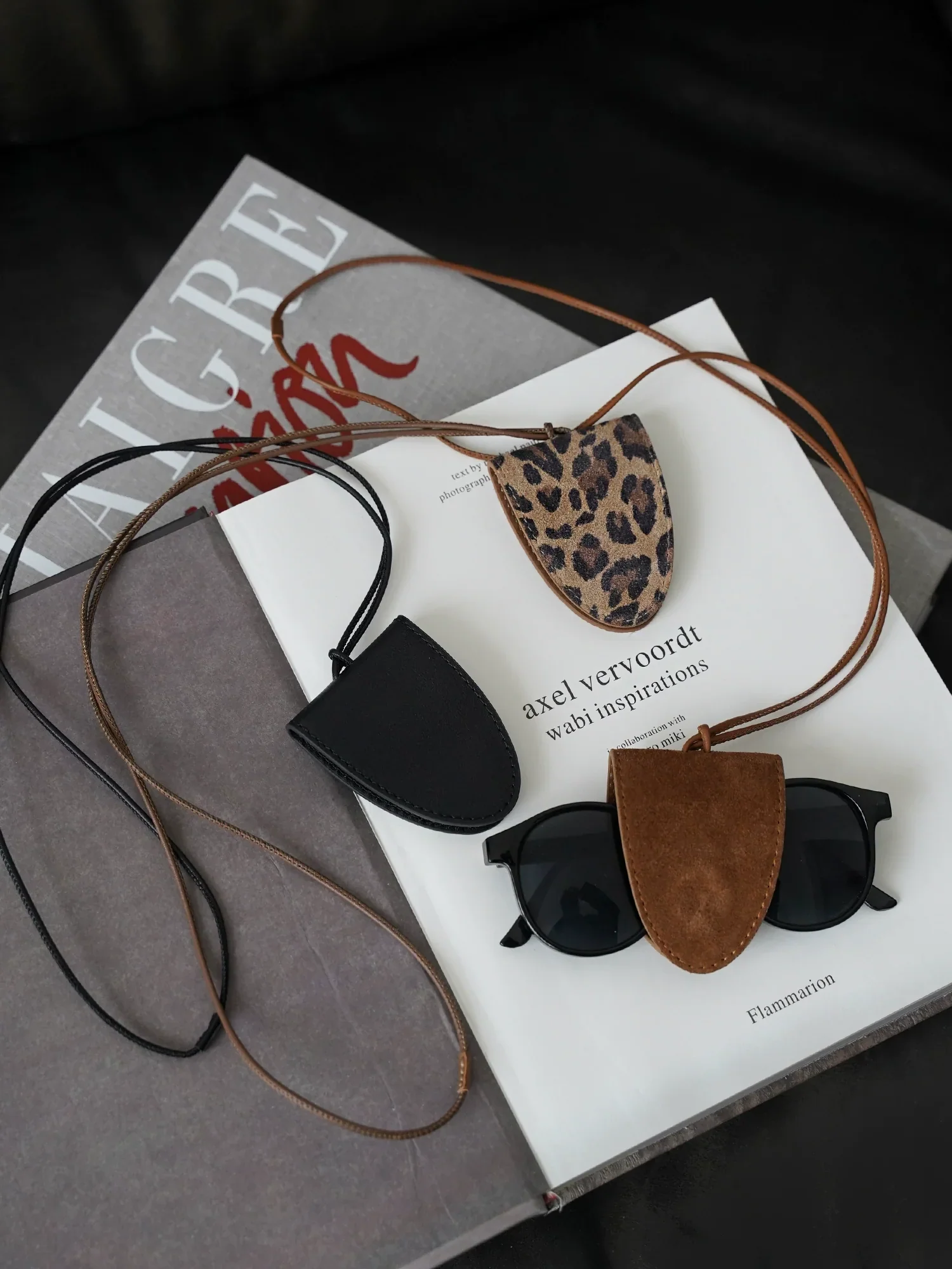 Leather Sunglass Holder Pendant