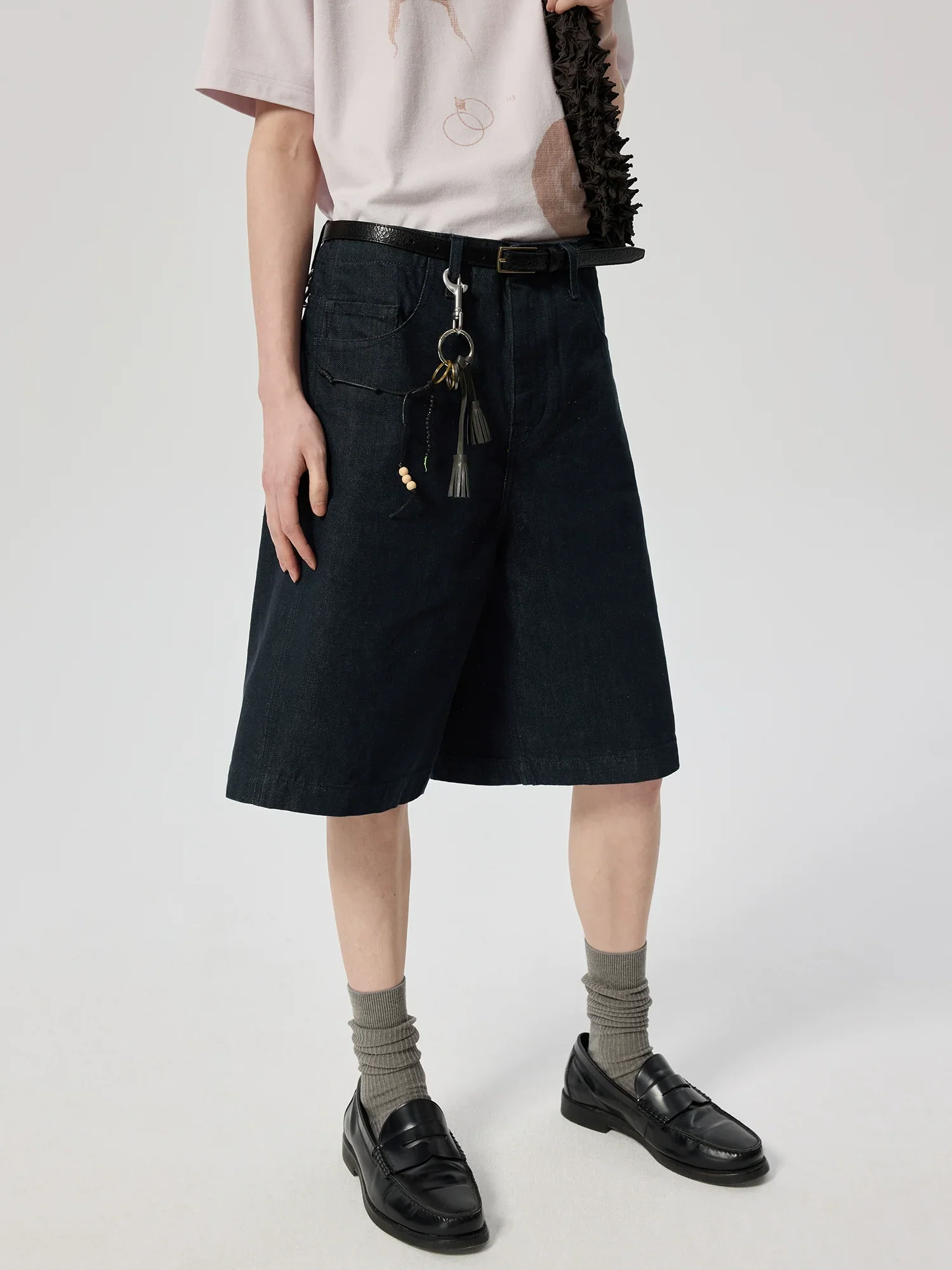 Leather Tassel Keychain