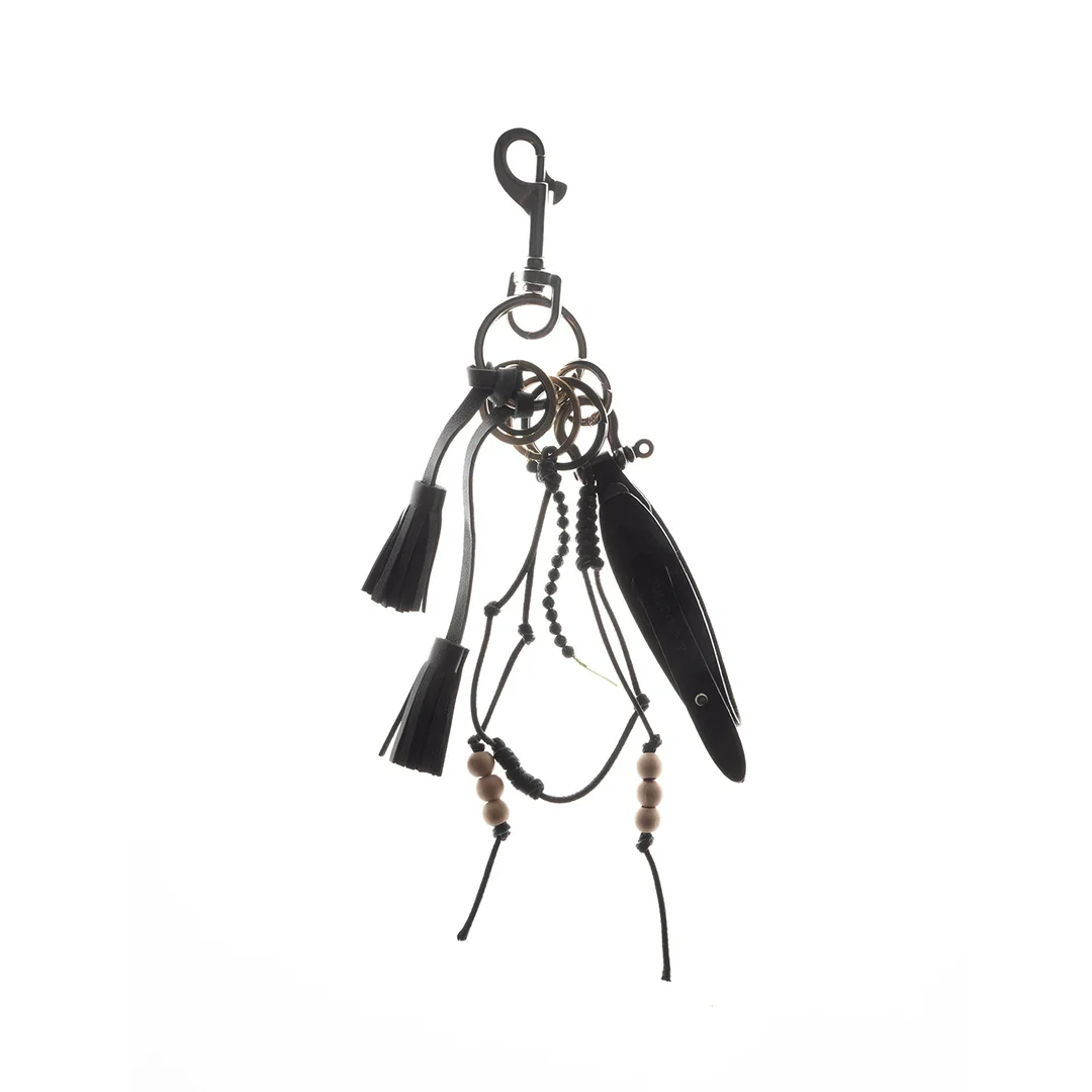 Leather Tassel Keychain - Image 5