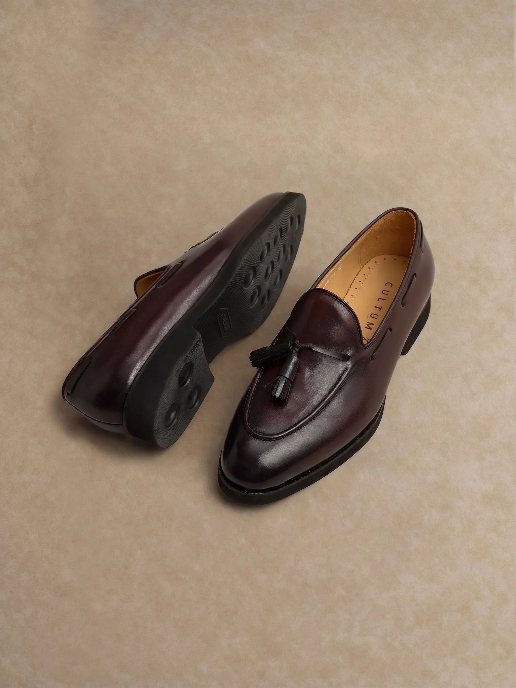 Leather Tassel Loafers - Image 4