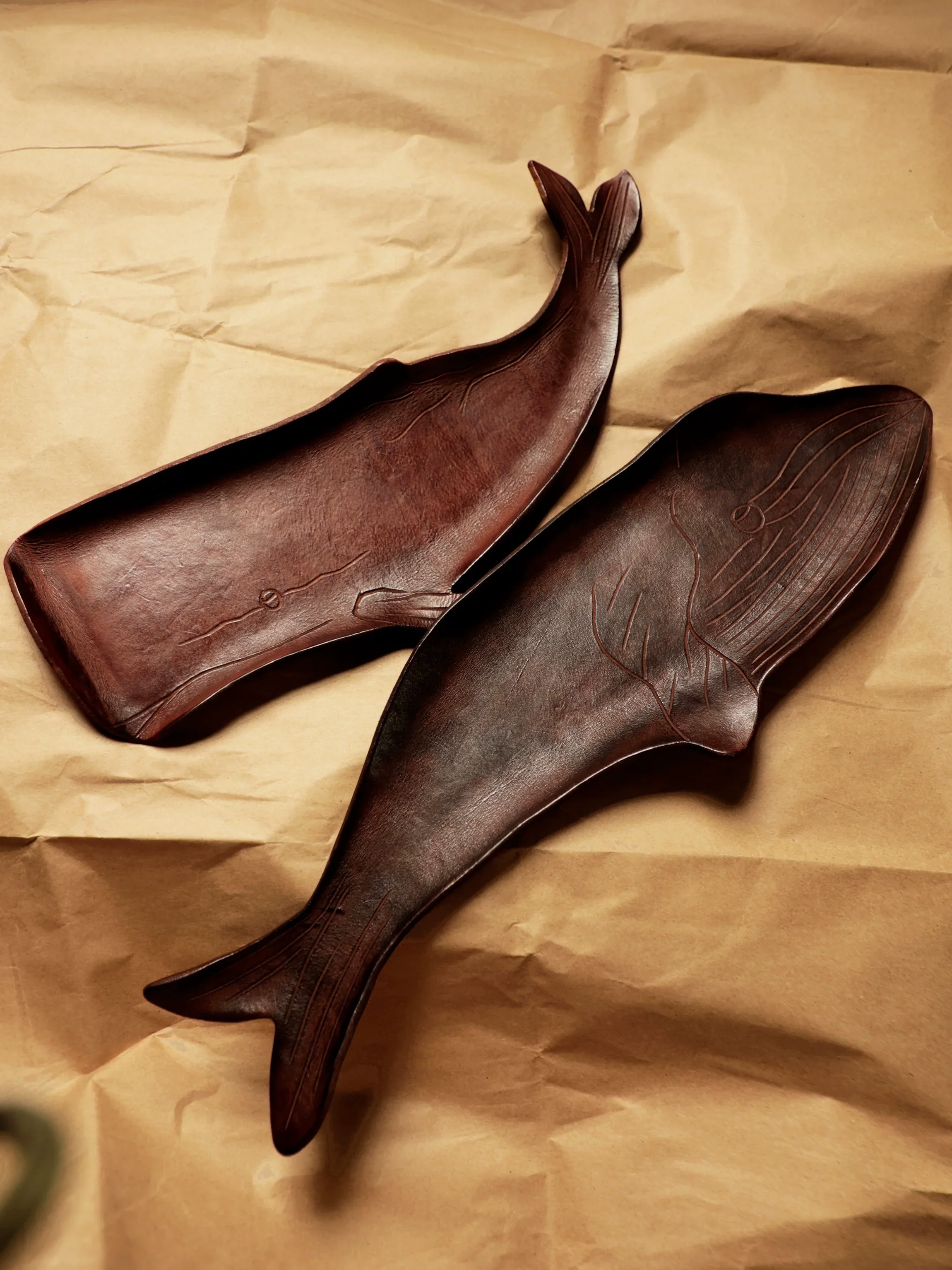 Leather Whale Valet Tray - Image 2