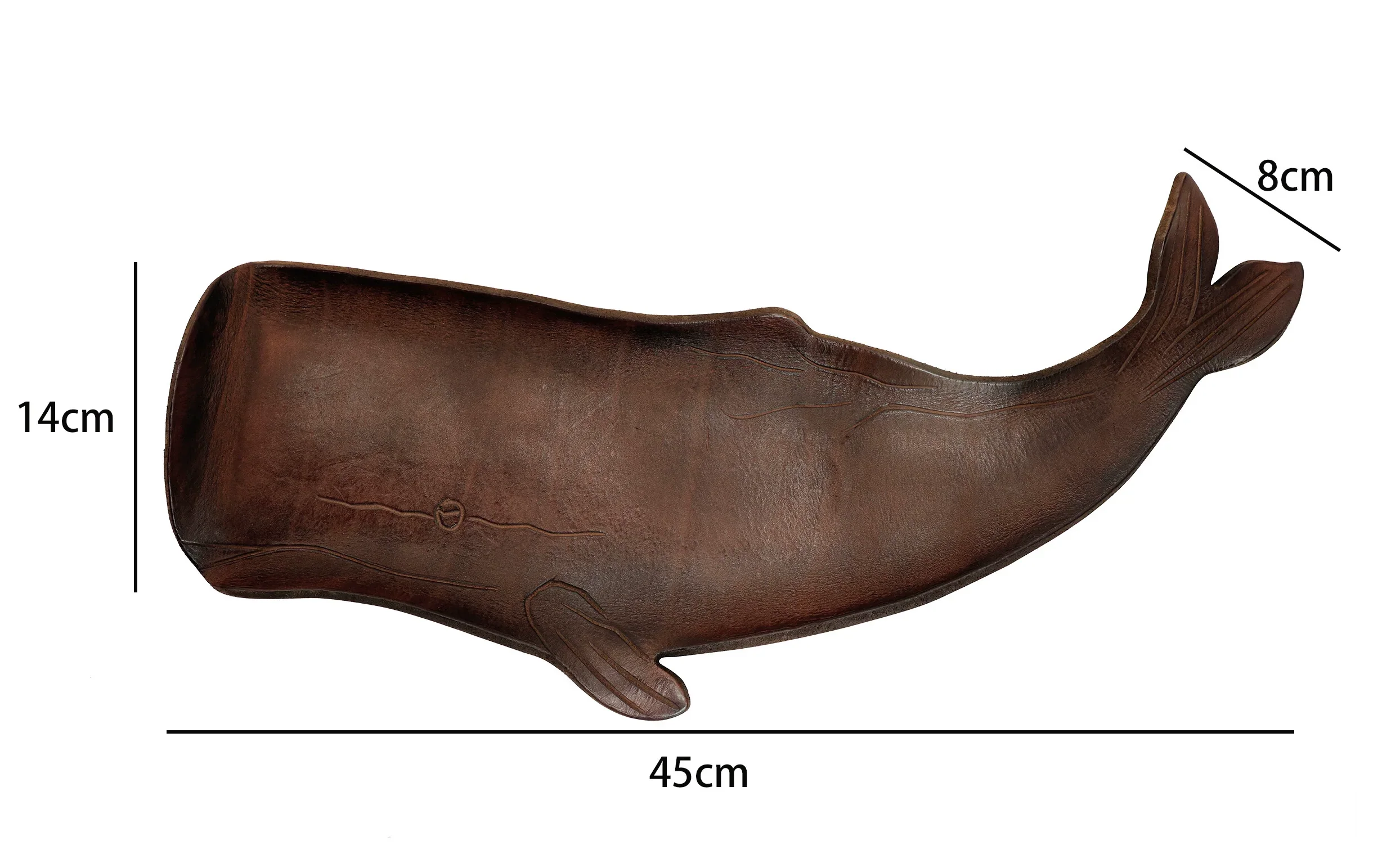 Leather Whale Valet Tray - Image 6