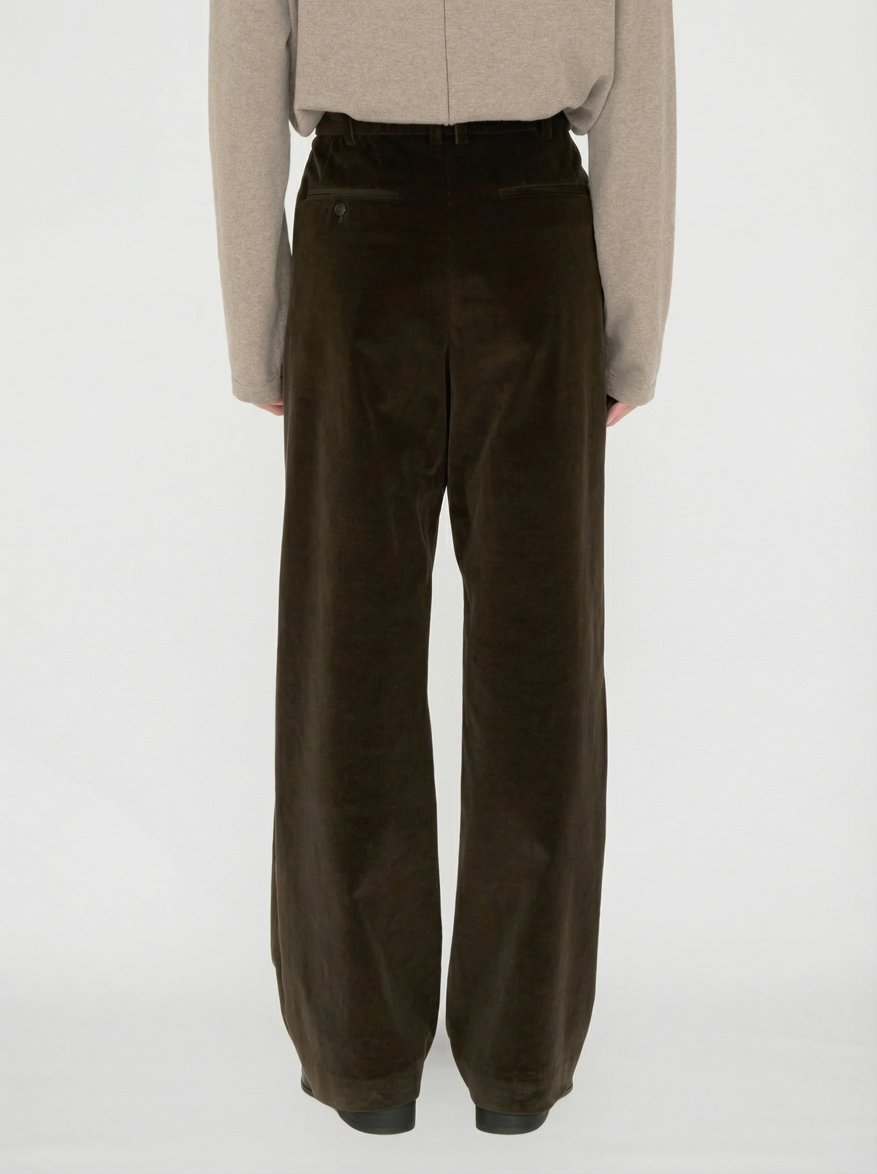 Leon Double-Pleated Corduroy Trousers - Image 3