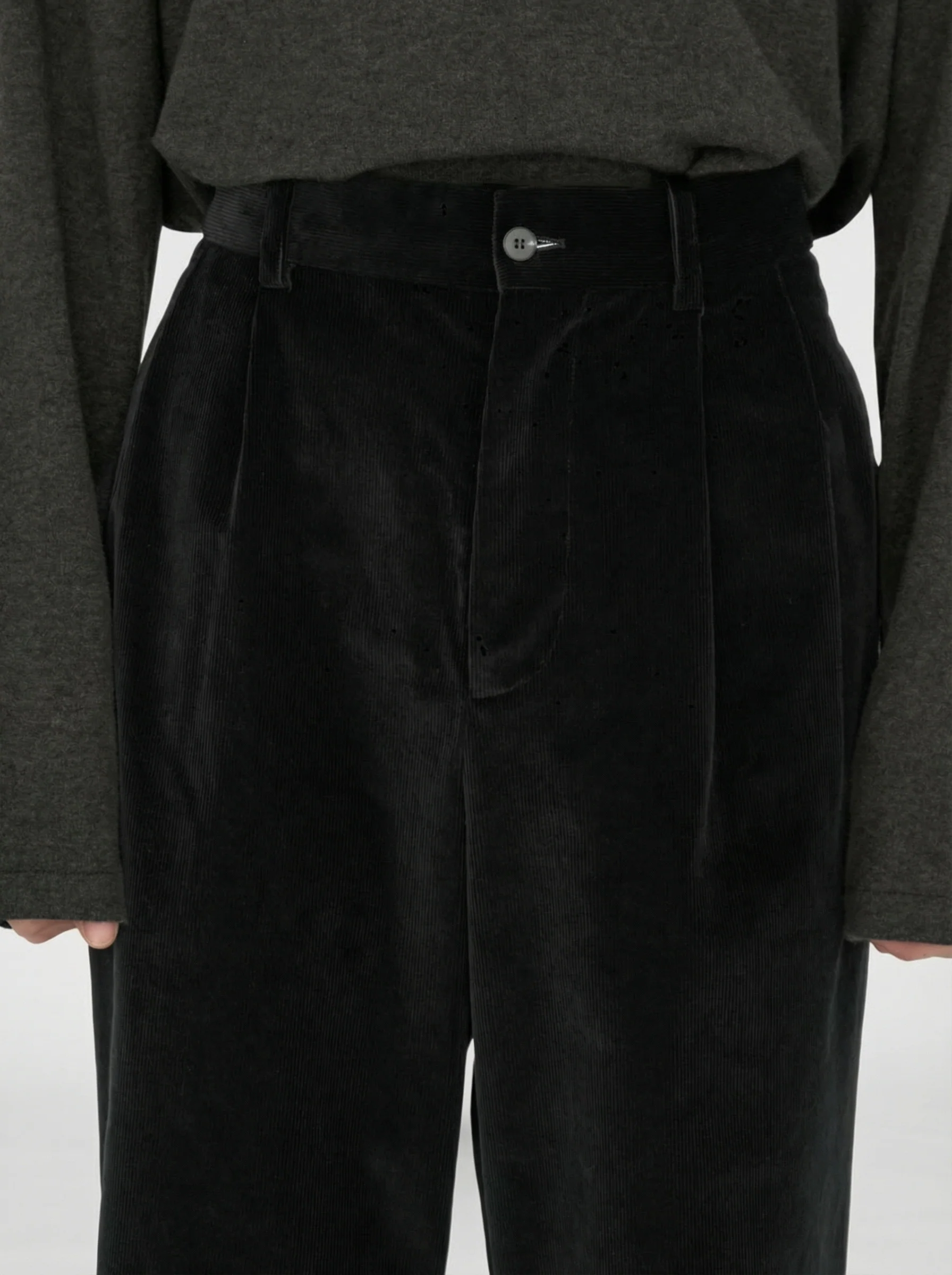 Leon Double-Pleated Corduroy Trousers - Image 6