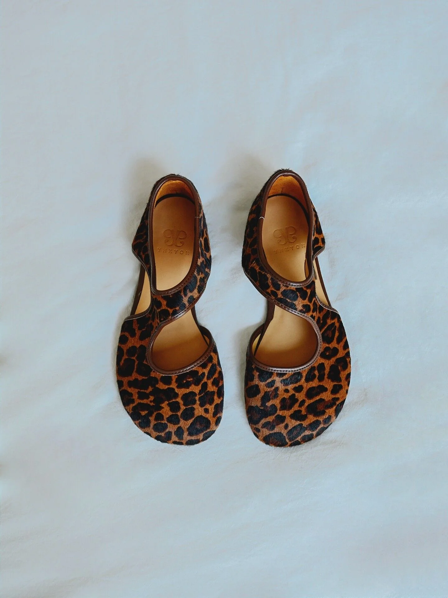 Leopard Mary Jane Flats