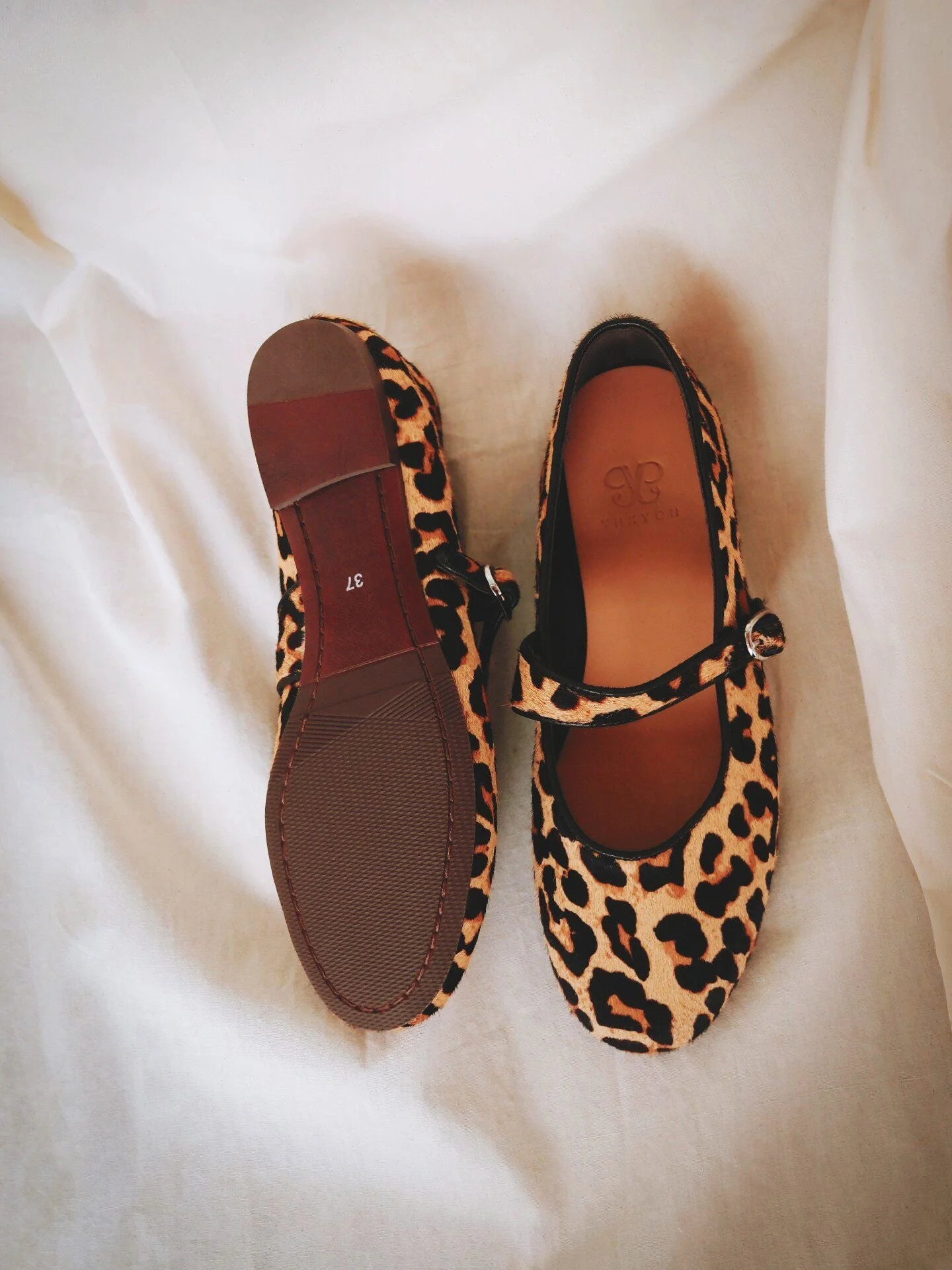 Leopard Mary Jane Flats - Image 2