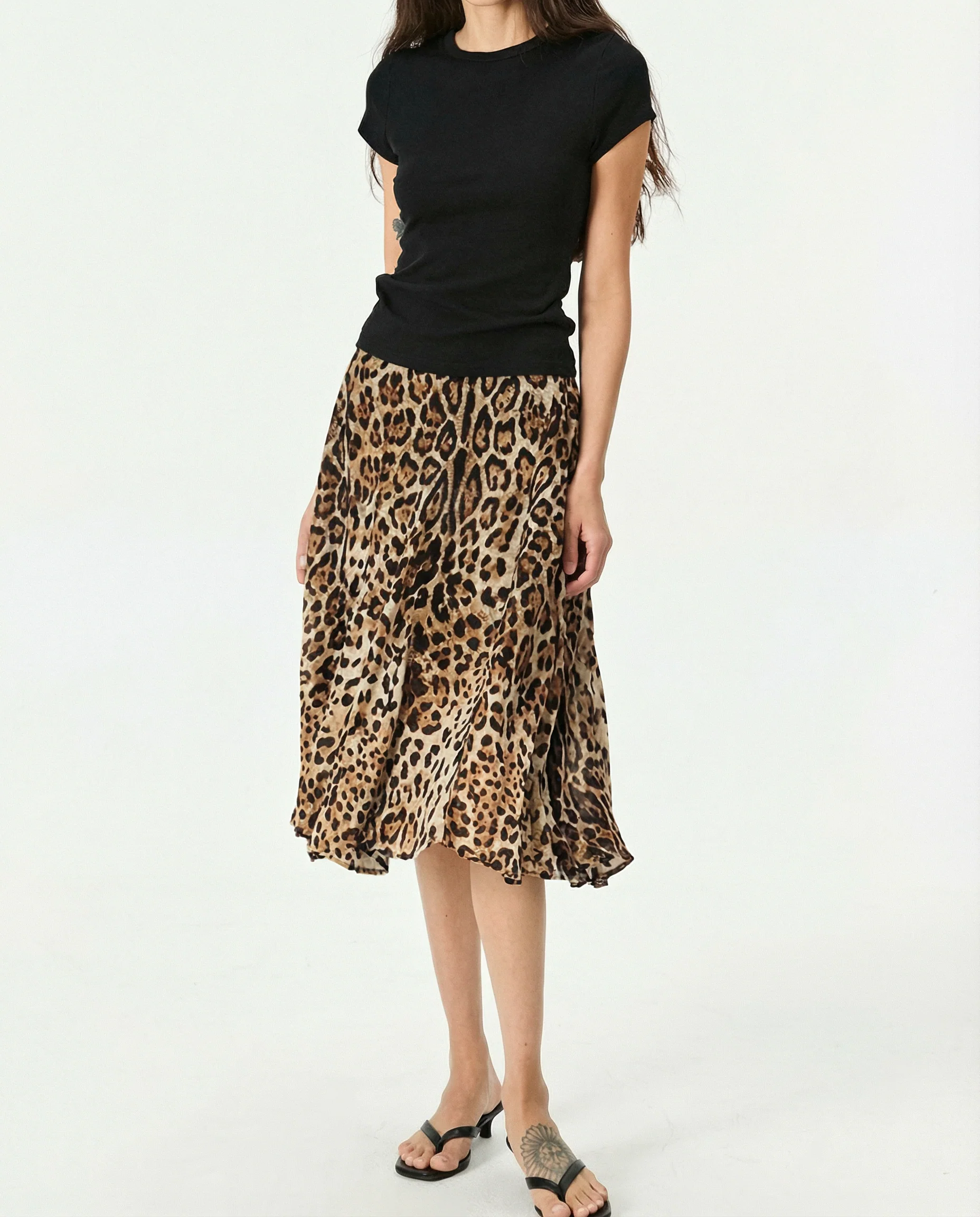 Leopard Midi Skirt - Image 4
