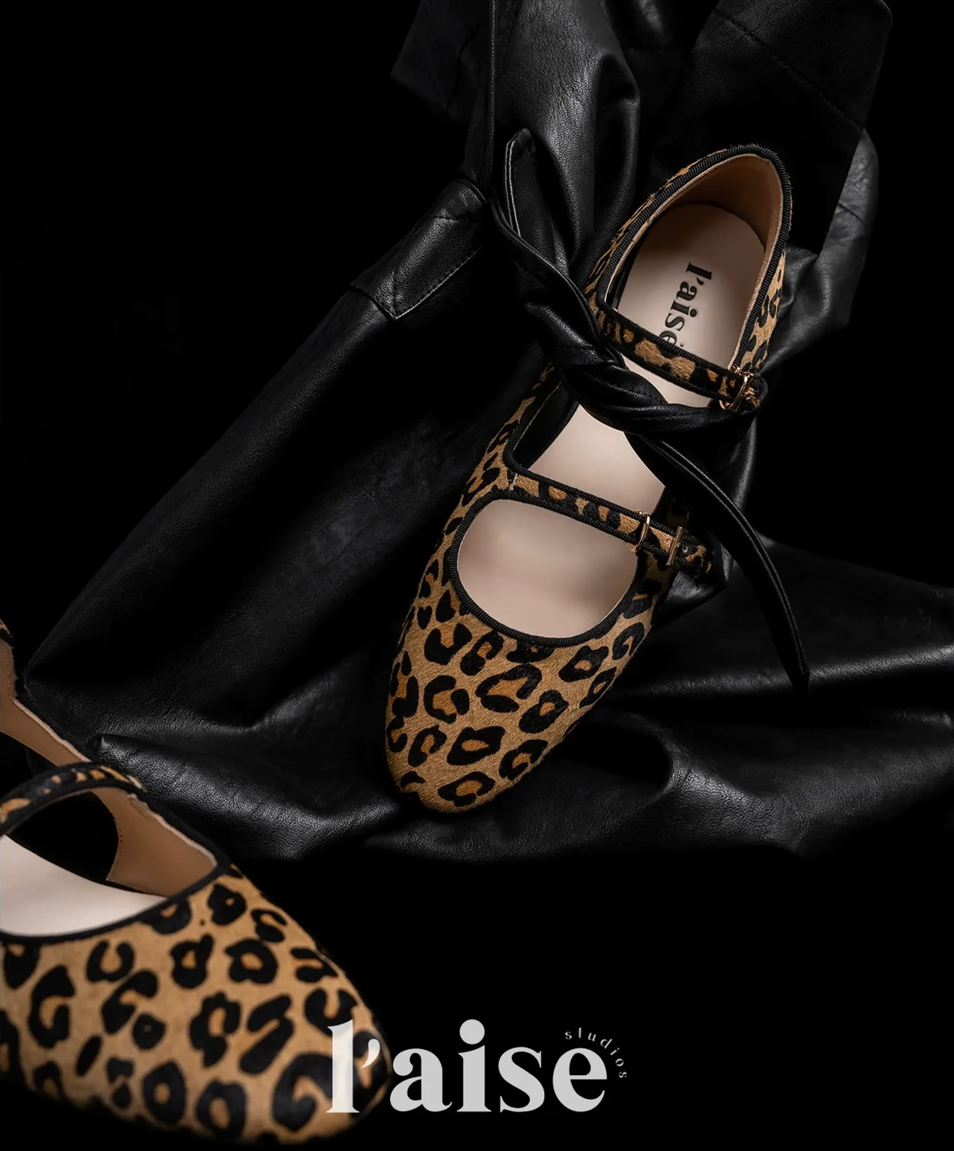 Leopard-Print Mary Jane Flats - Image 4