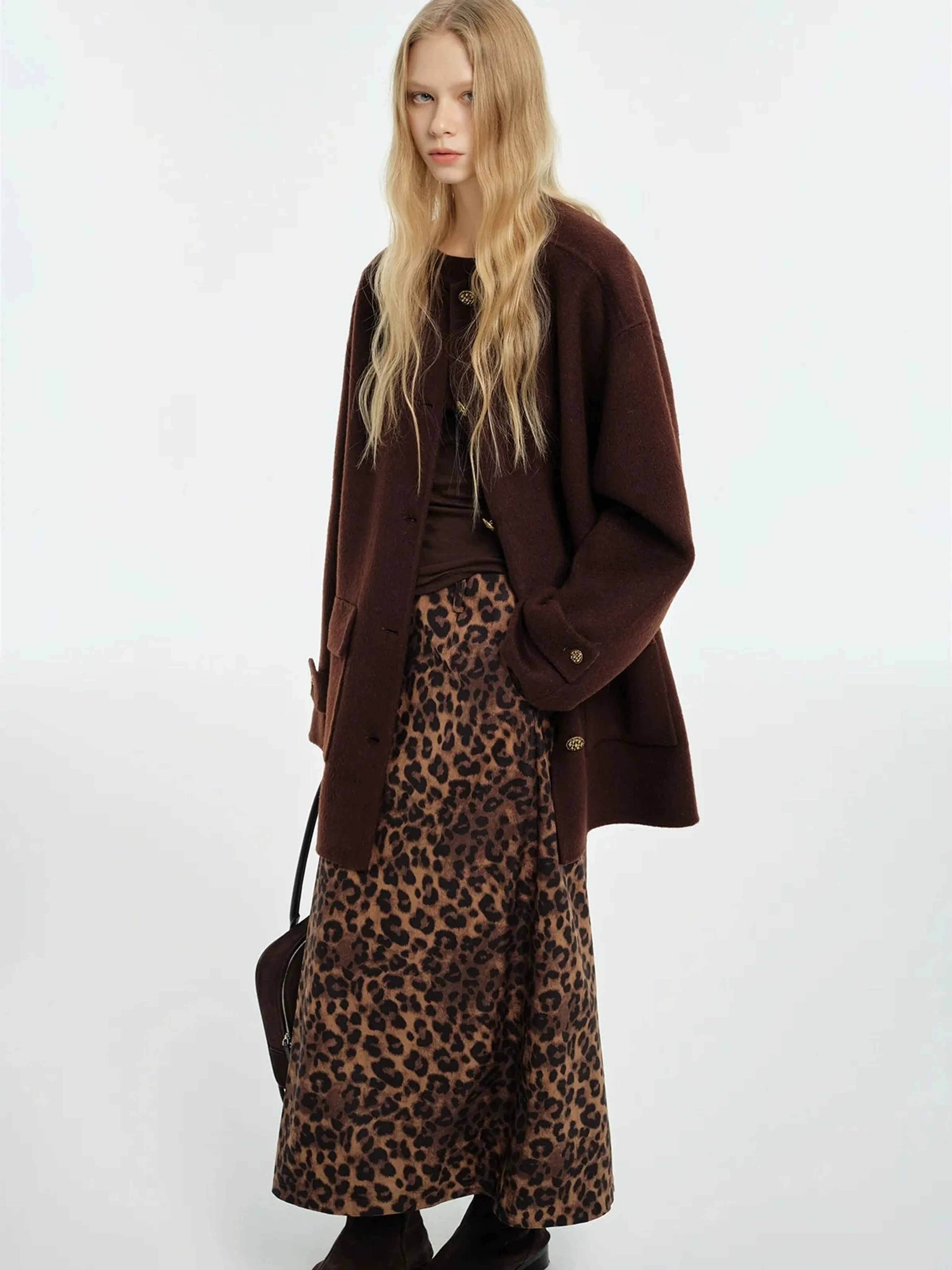 Leopard Print Maxi Skirt