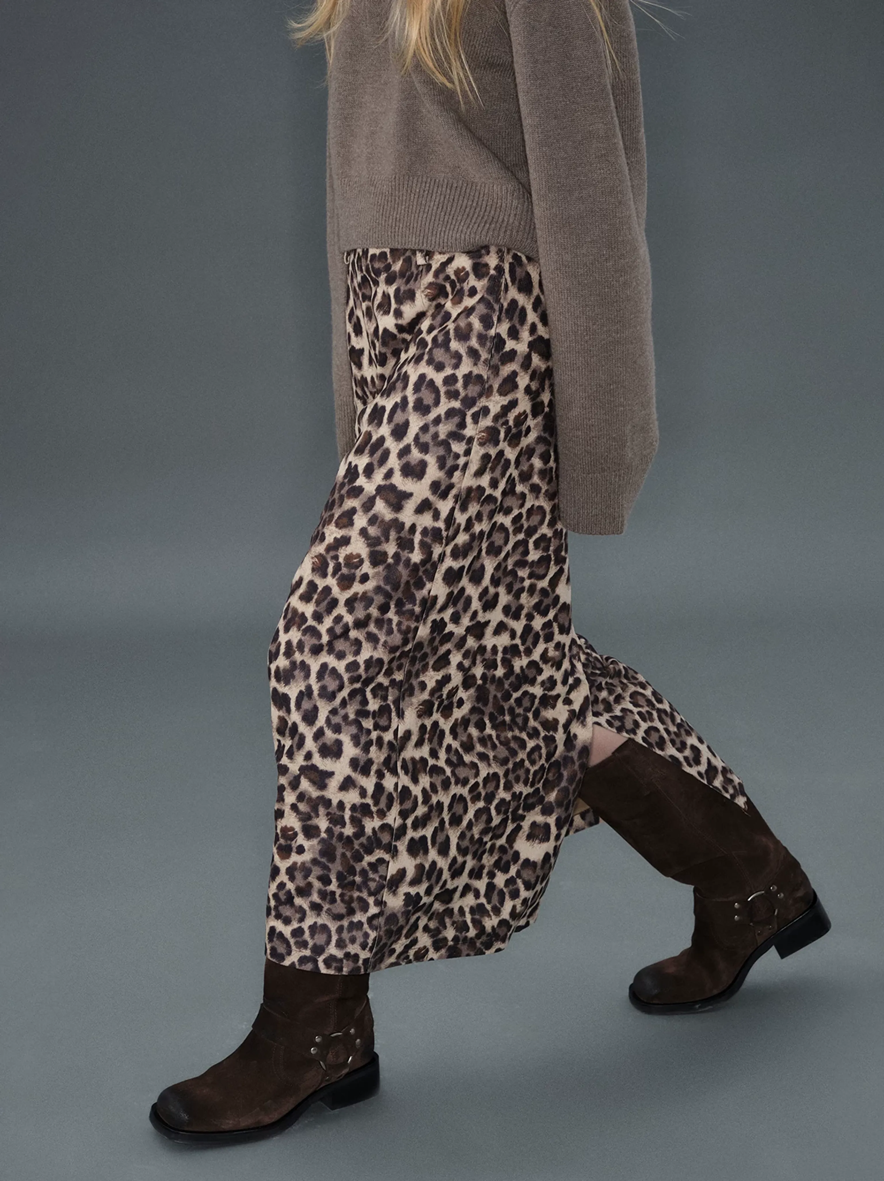 Leopard Print Maxi Skirt - Image 3