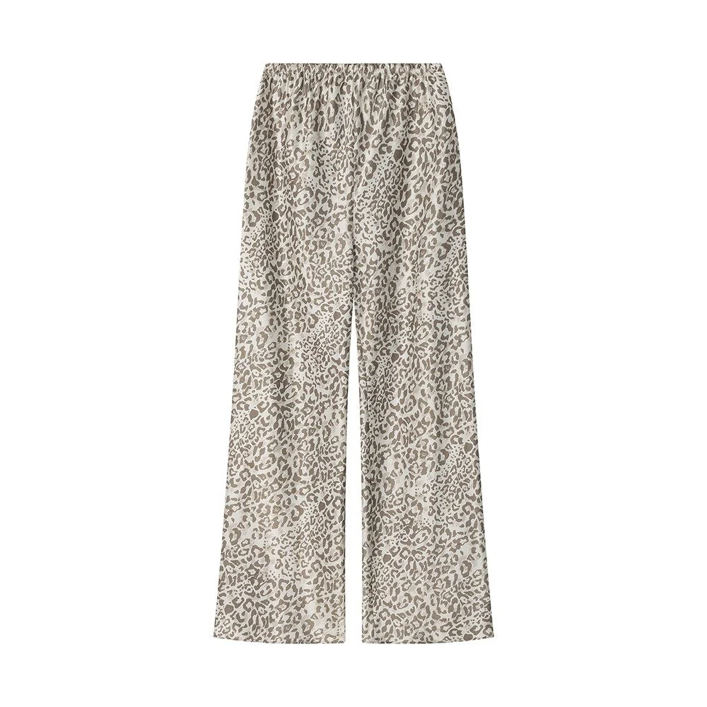 Leopard Wide-Leg Pants - Image 6