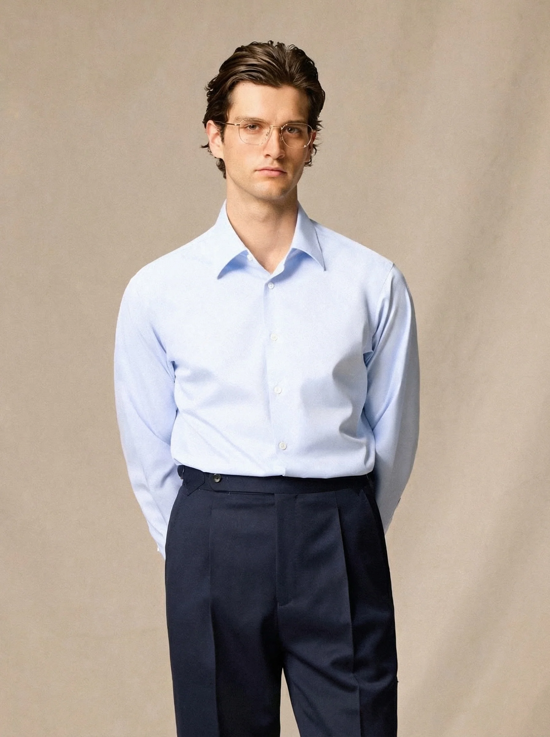 Light Blue Cotton Shirt - Image 2