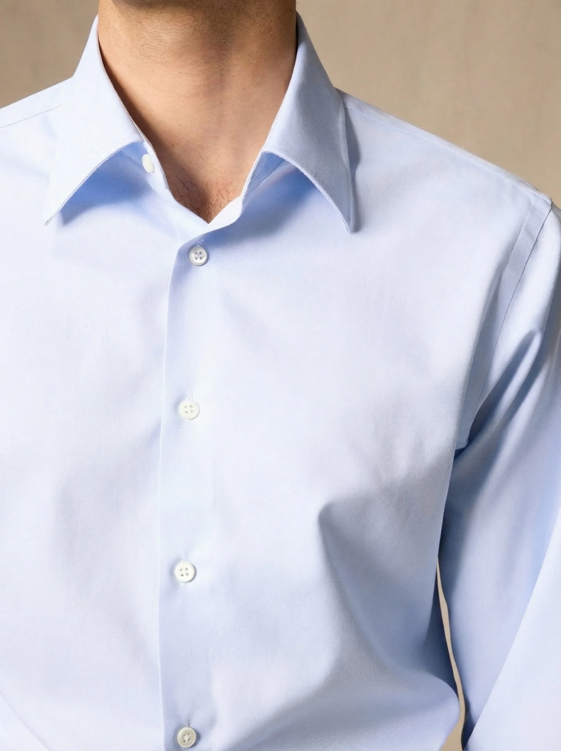 Light Blue Cotton Shirt - Image 4