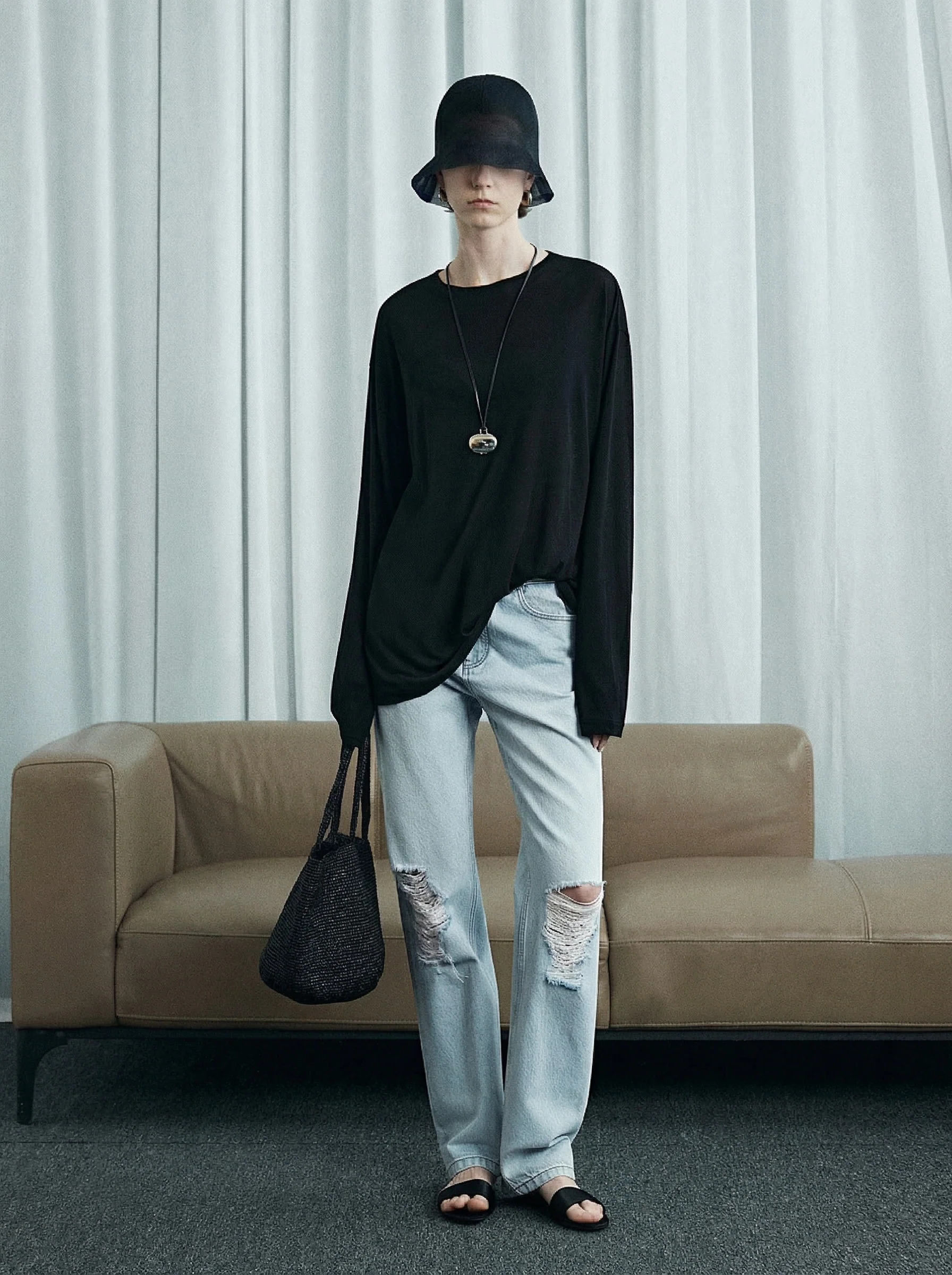 Light Blue Straight Jeans - Image 2
