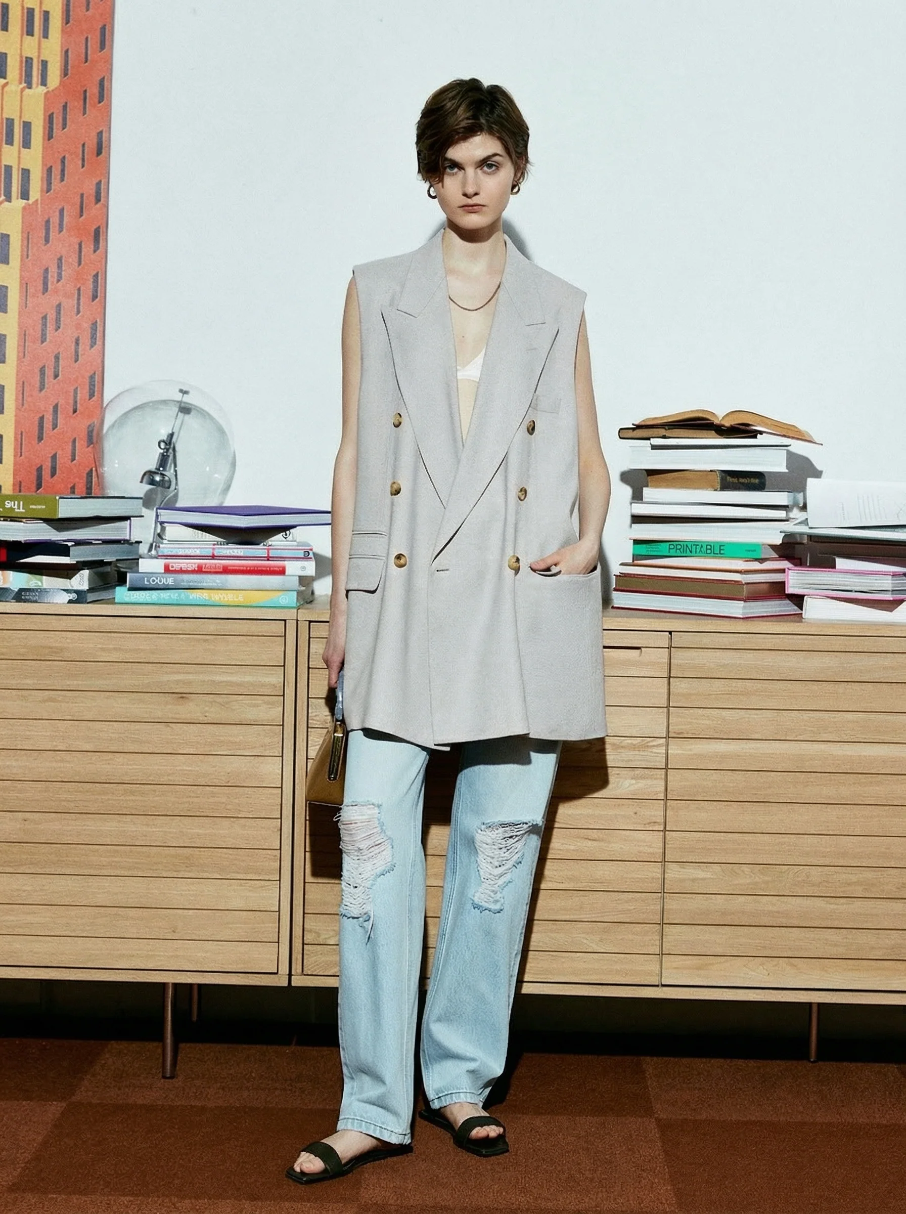 Light Blue Straight Jeans - Image 5