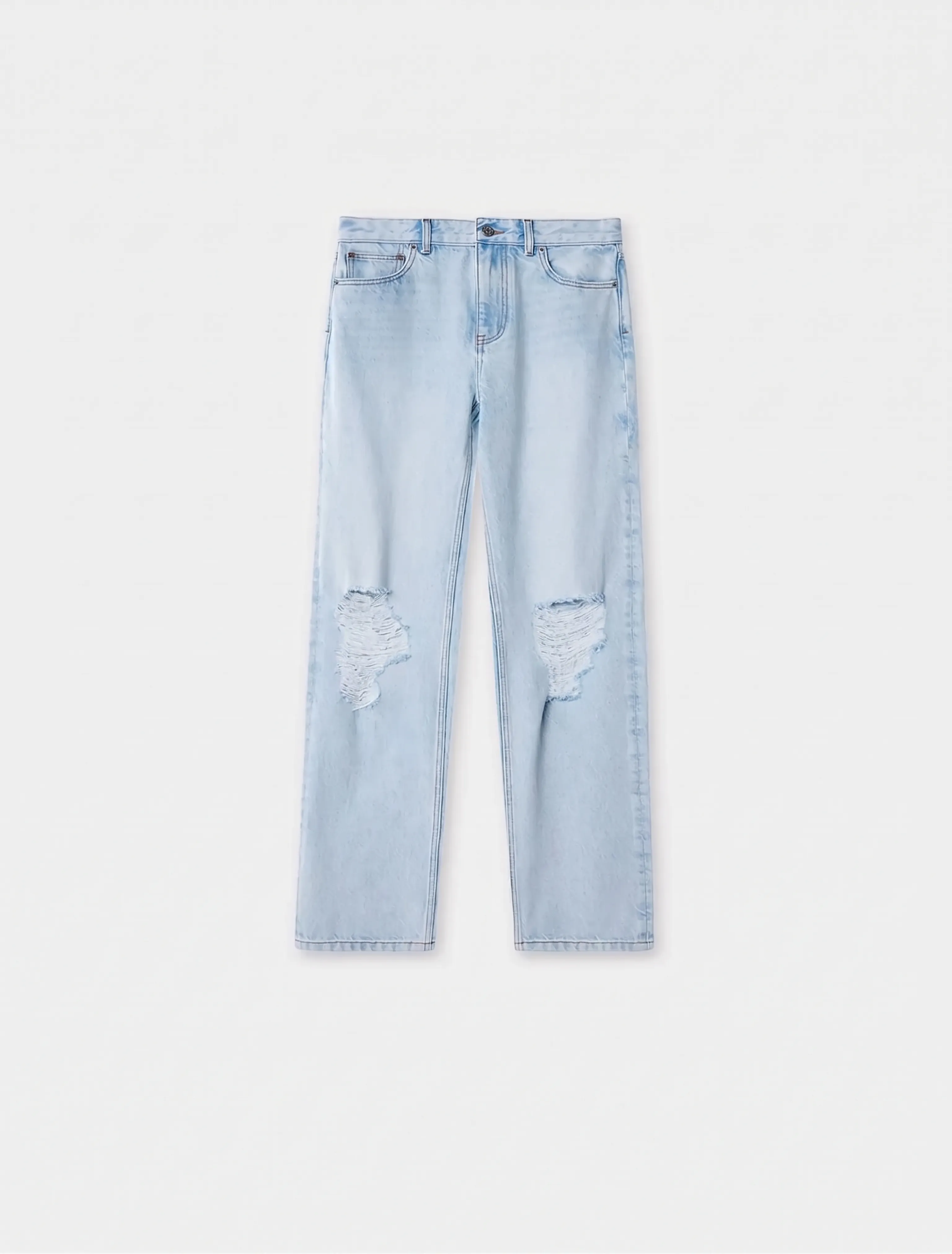 Light Blue Straight Jeans - Image 6