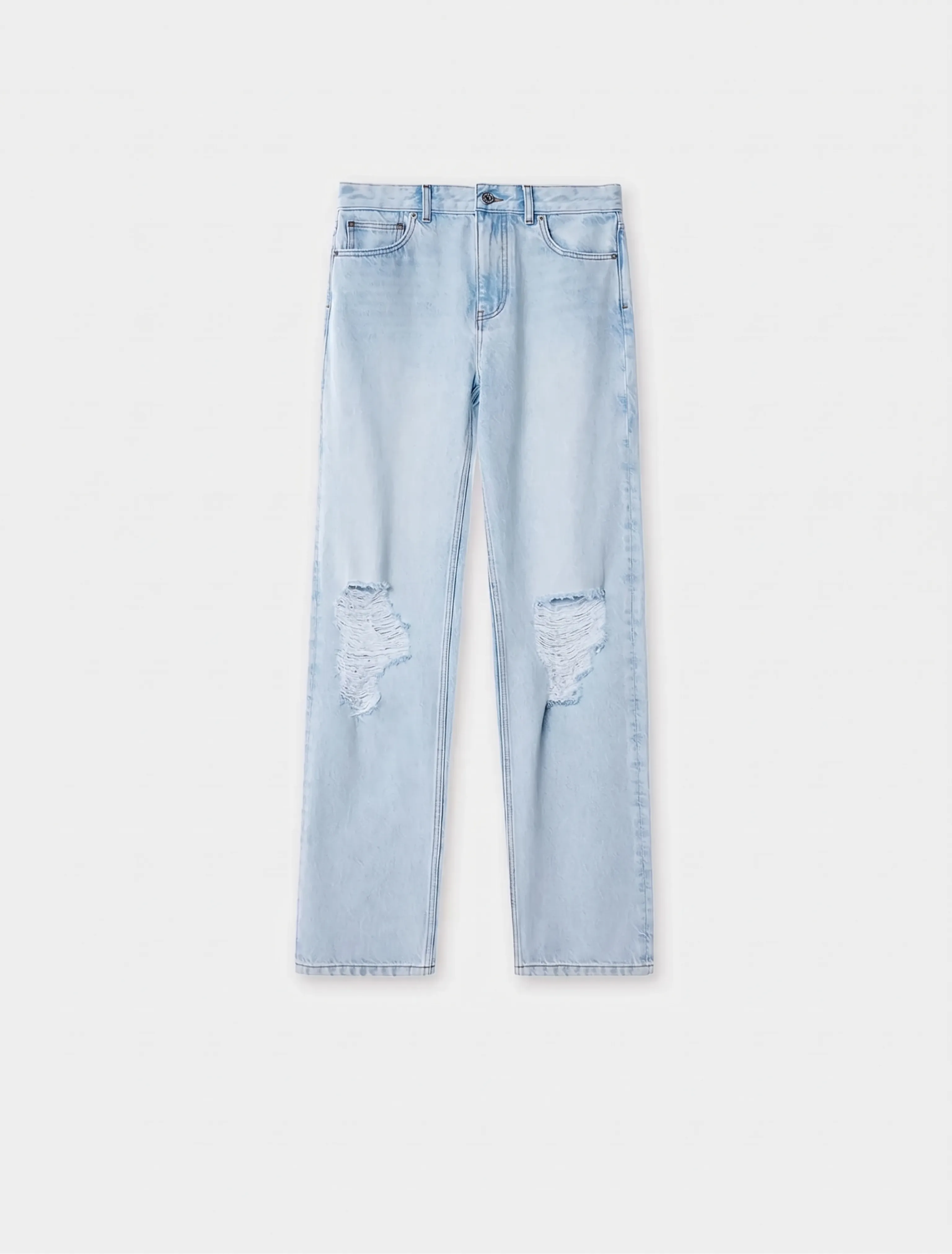 Light Blue Straight Jeans - Image 7