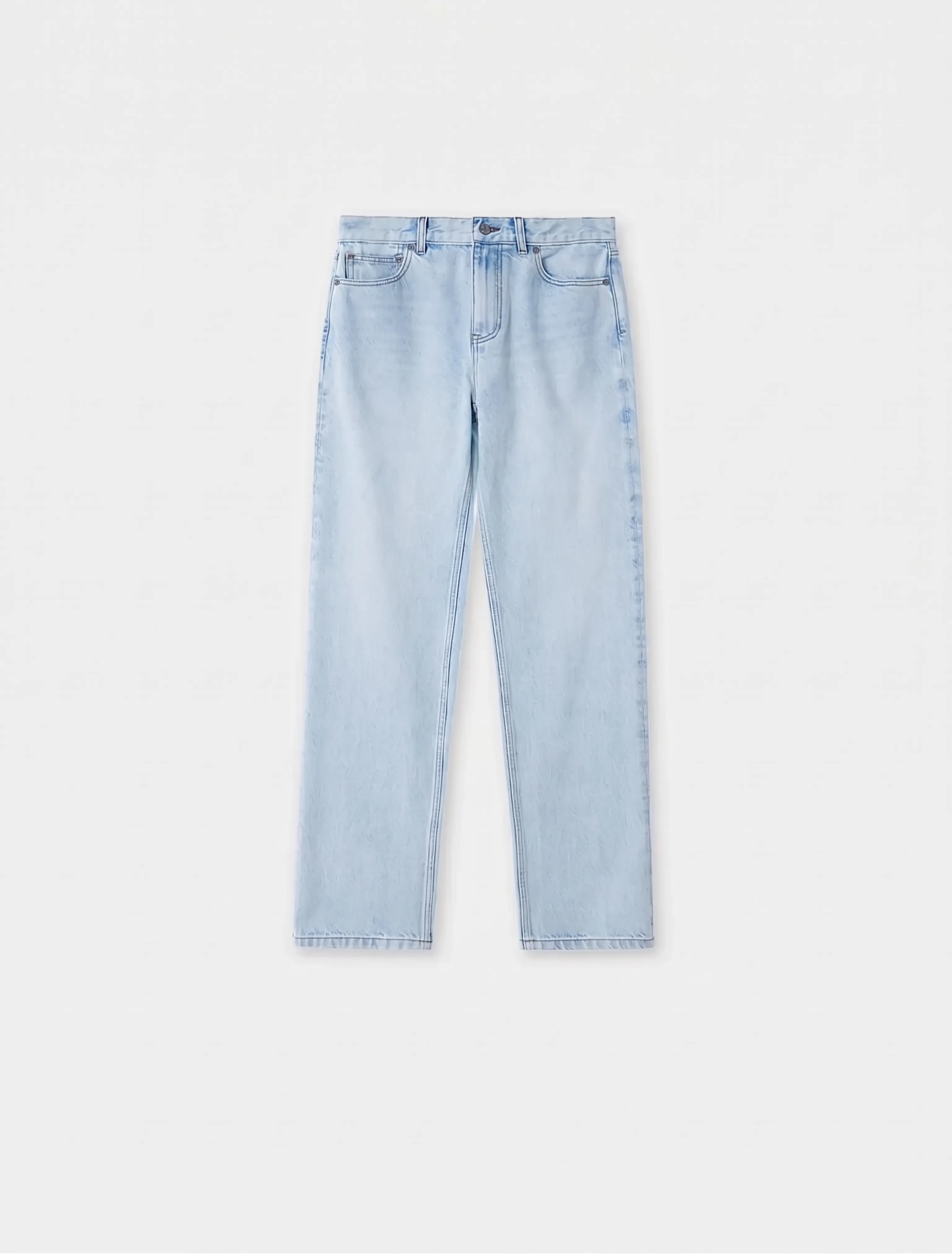 Light Blue Straight Jeans - Image 8