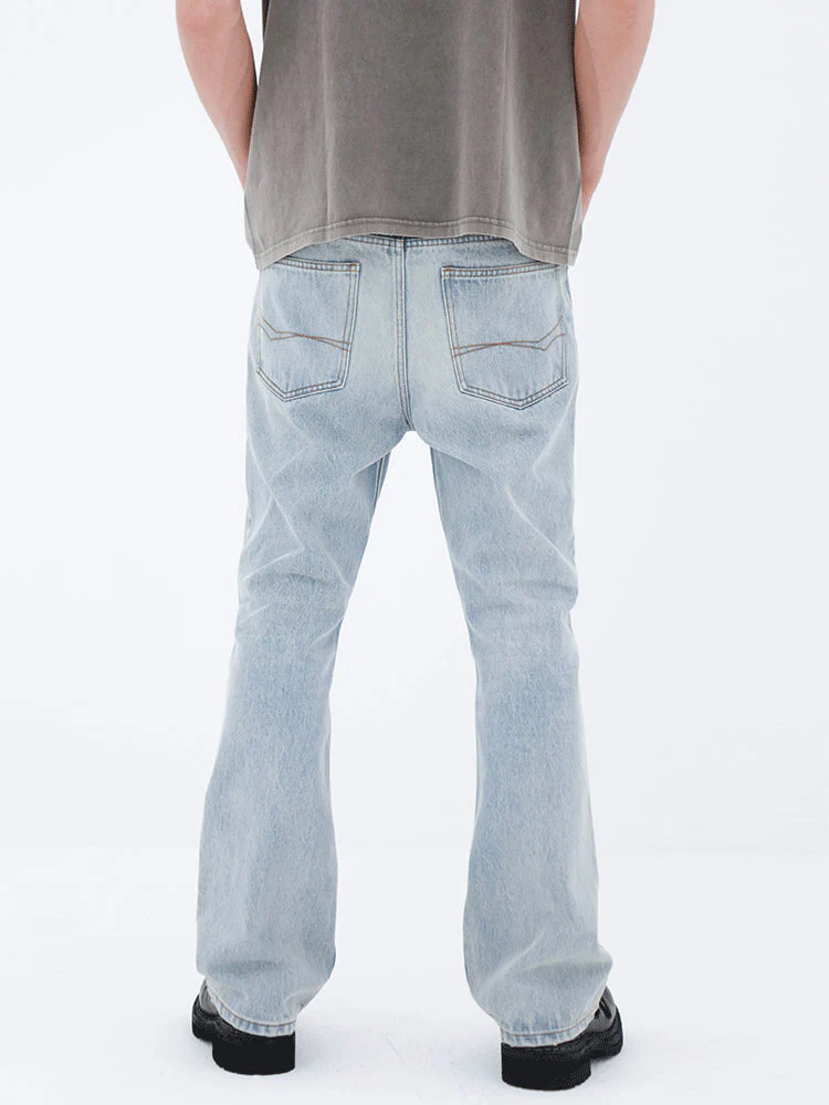 Light Wash Bootcut Jeans - Image 3