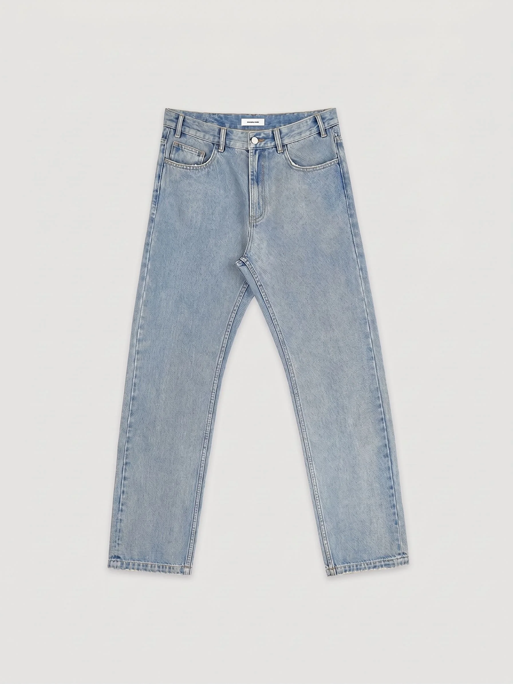 Light Wash Straight Jeans - Image 6