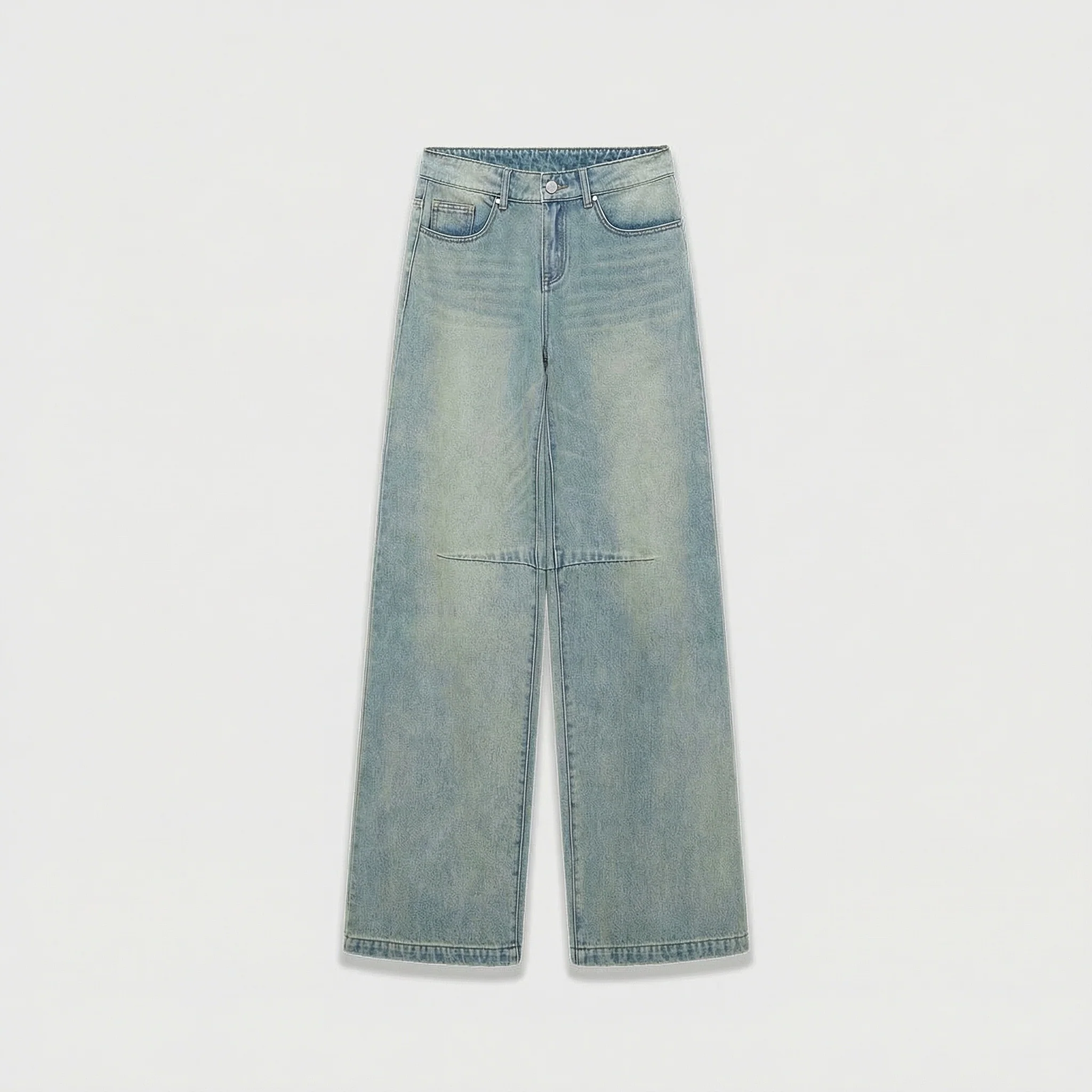 Light Wash Wide Jeans - Image 6