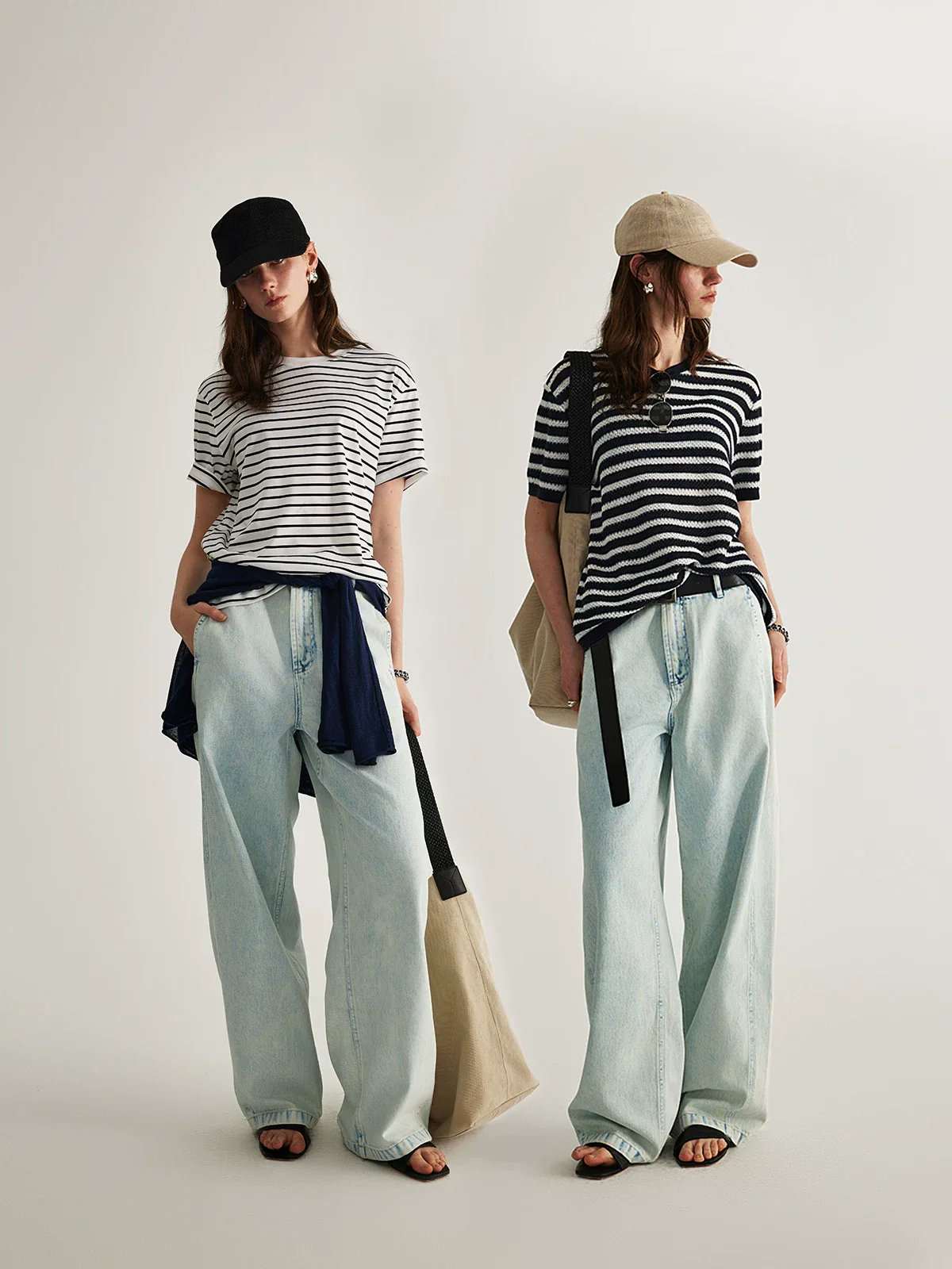 Light Wash Wide Jeans