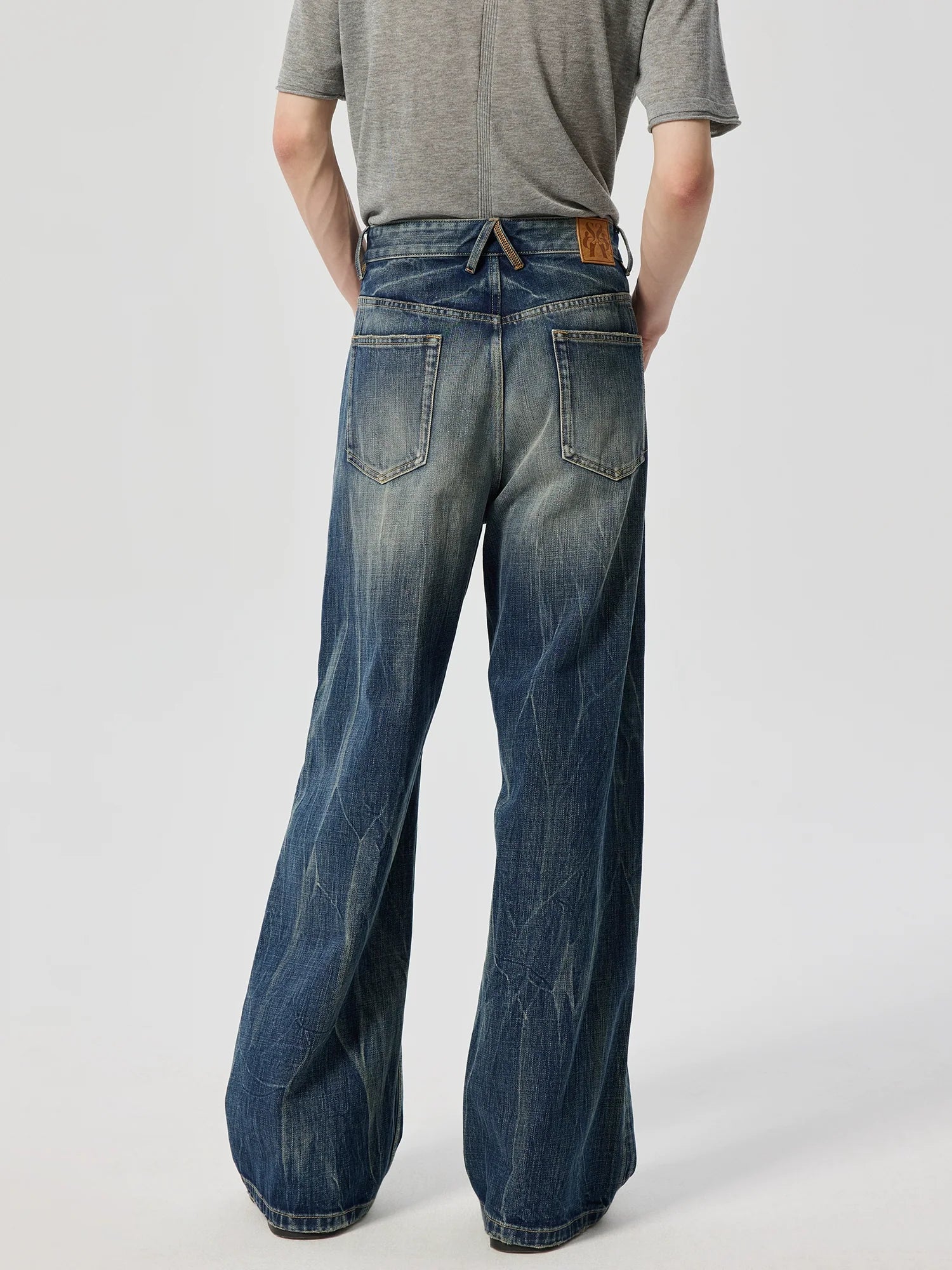 Lightning Wash Wide-Leg Jeans - Image 3