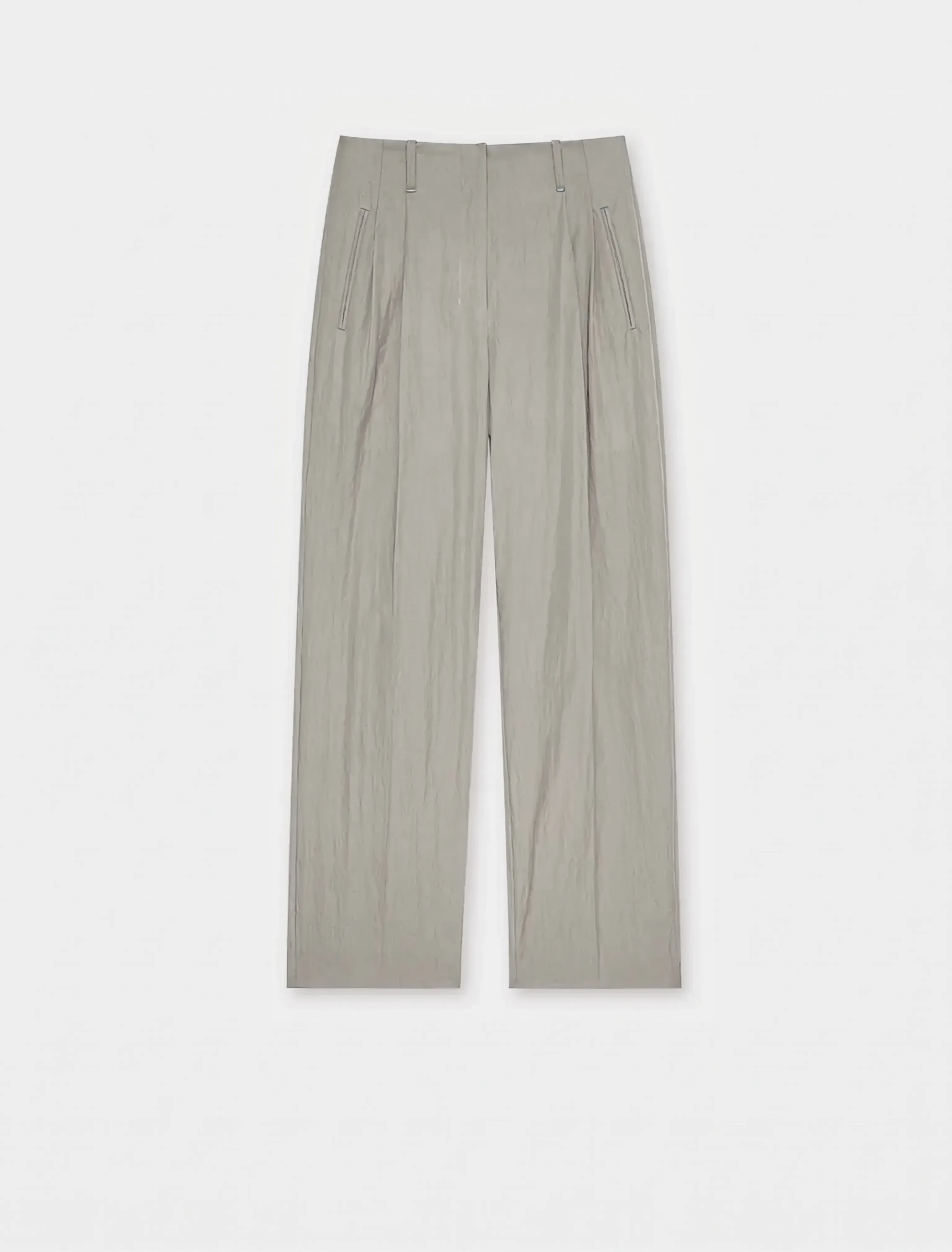 Lightweight Double-Pleat Wide-Leg Trousers - Image 8