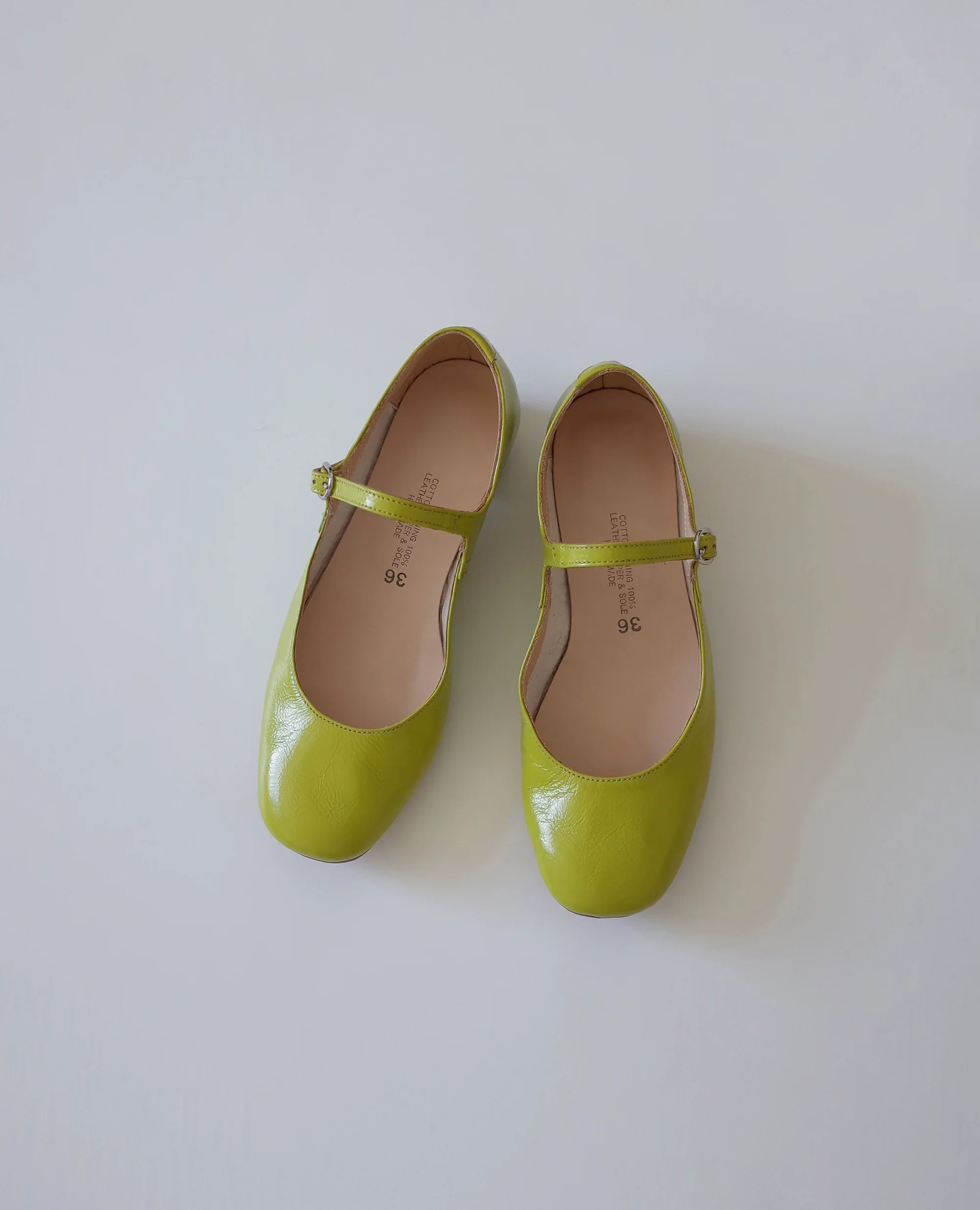 Lime Green Mary Jane Shoes - Image 2