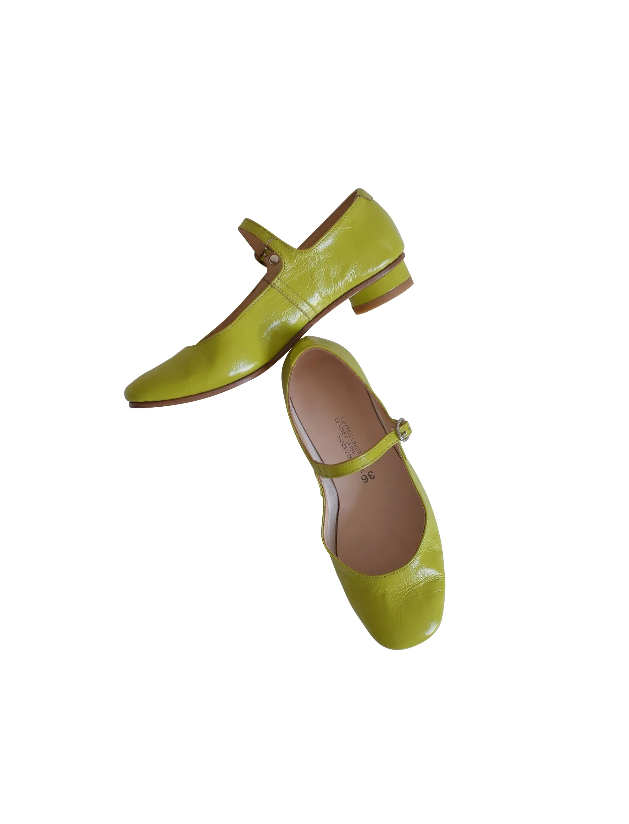 Lime Green Mary Jane Shoes - Image 3