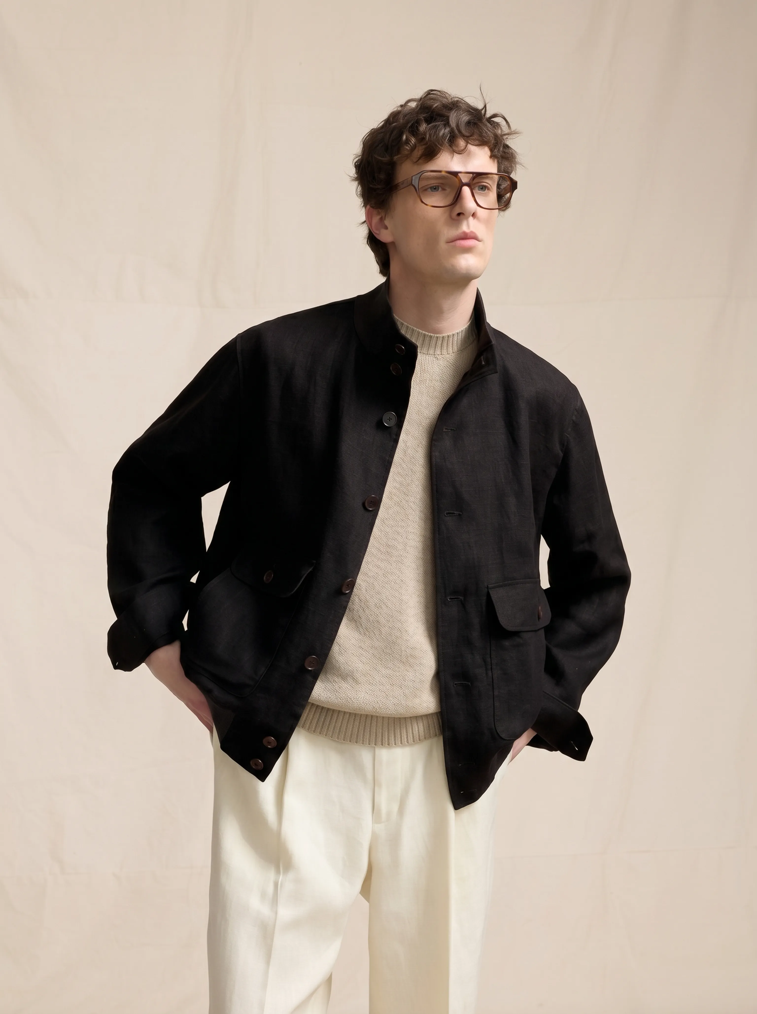 Linen A1 Jacket - Image 3