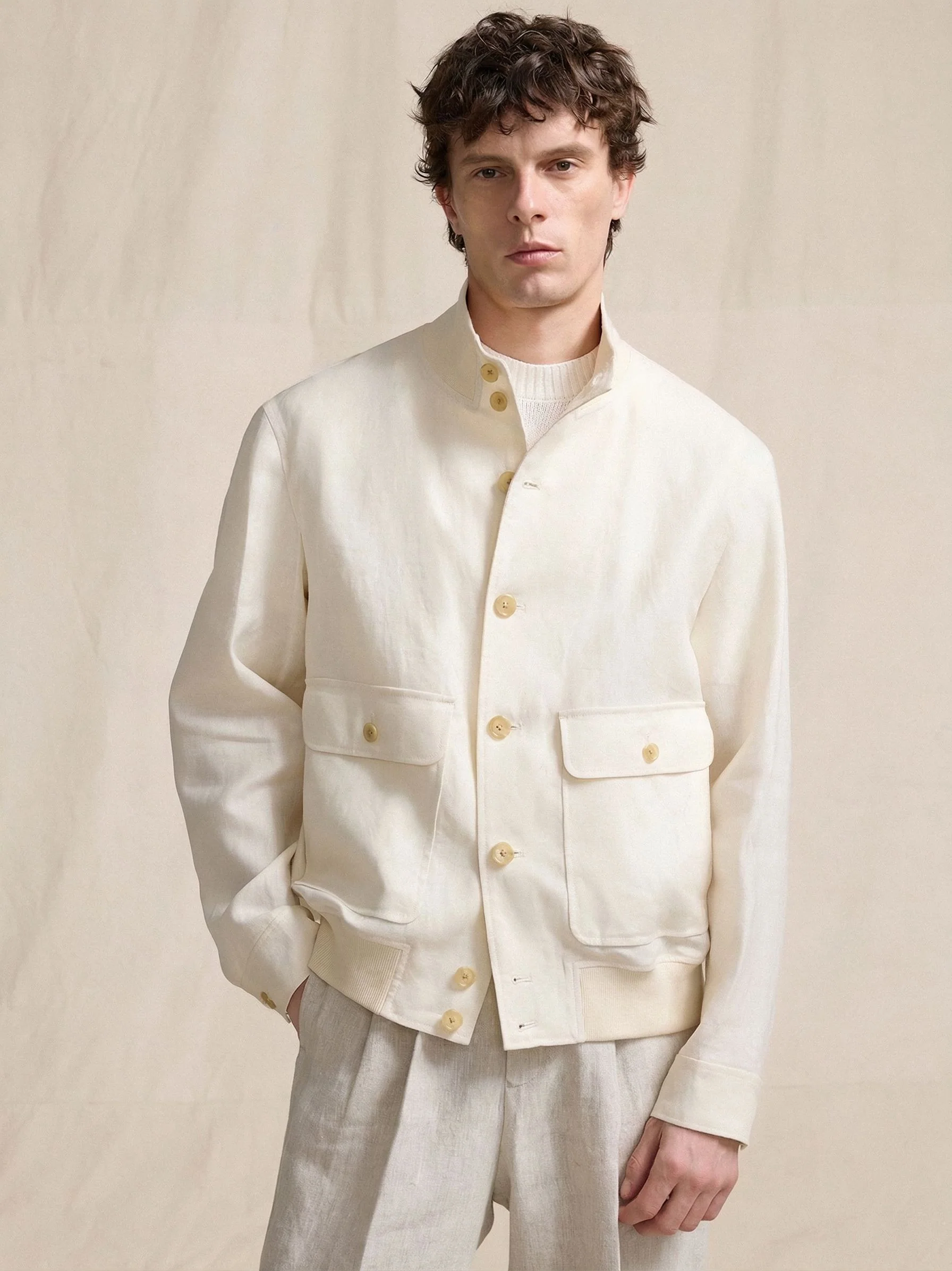 Linen A1 Jacket - Image 2