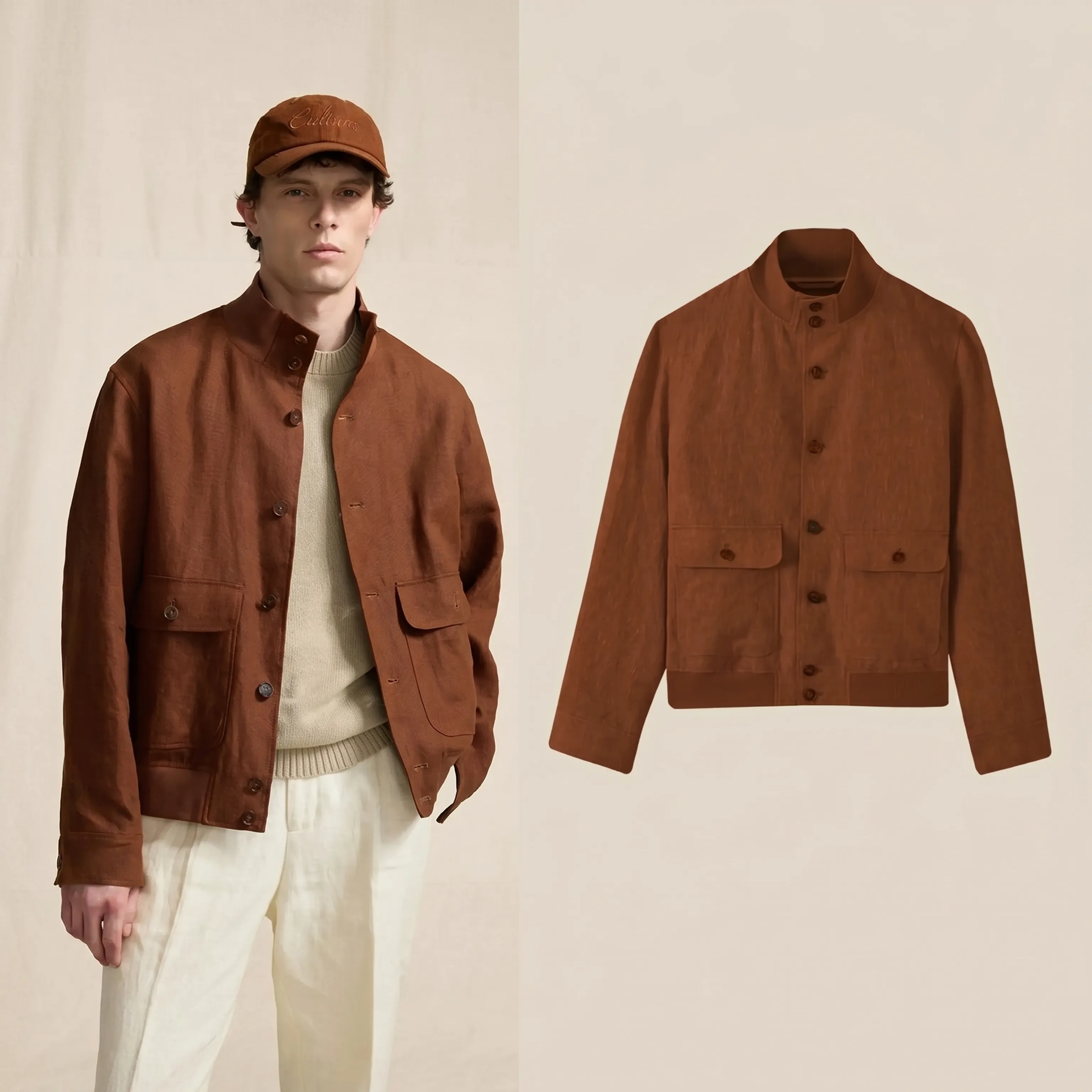 Linen A1 Jacket - Image 4