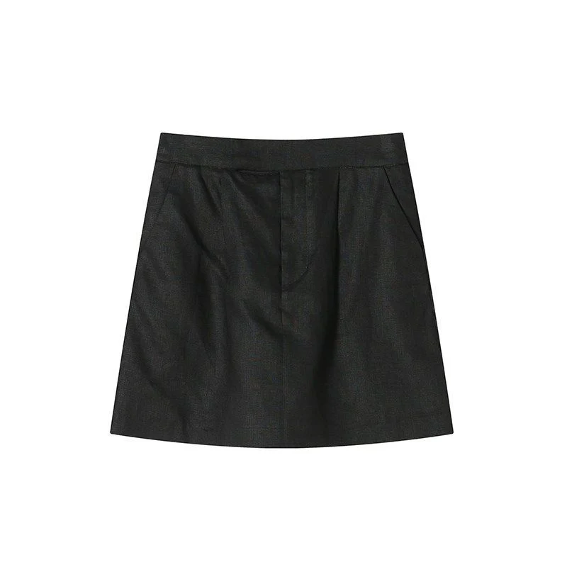 Linen Blazer Skirt Set - Image 11