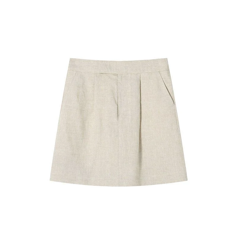 Linen Blazer Skirt Set - Image 7