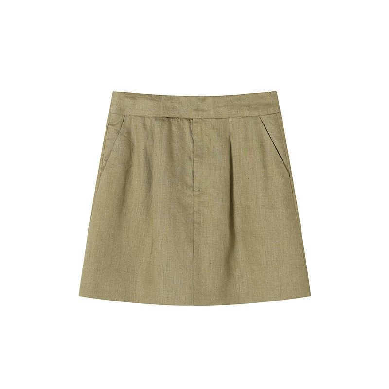 Linen Blazer Skirt Set - Image 9