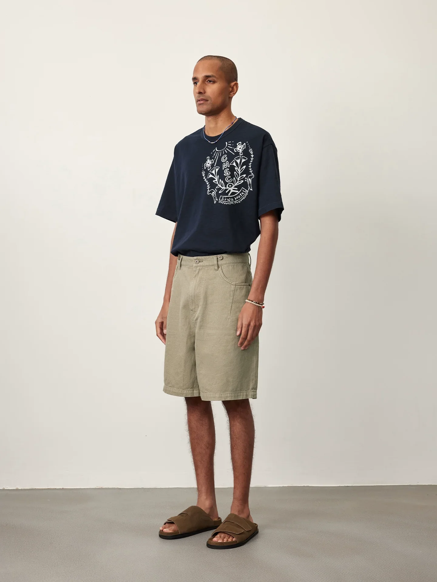 Linen-Blend Denim Bermuda Shorts - Image 5
