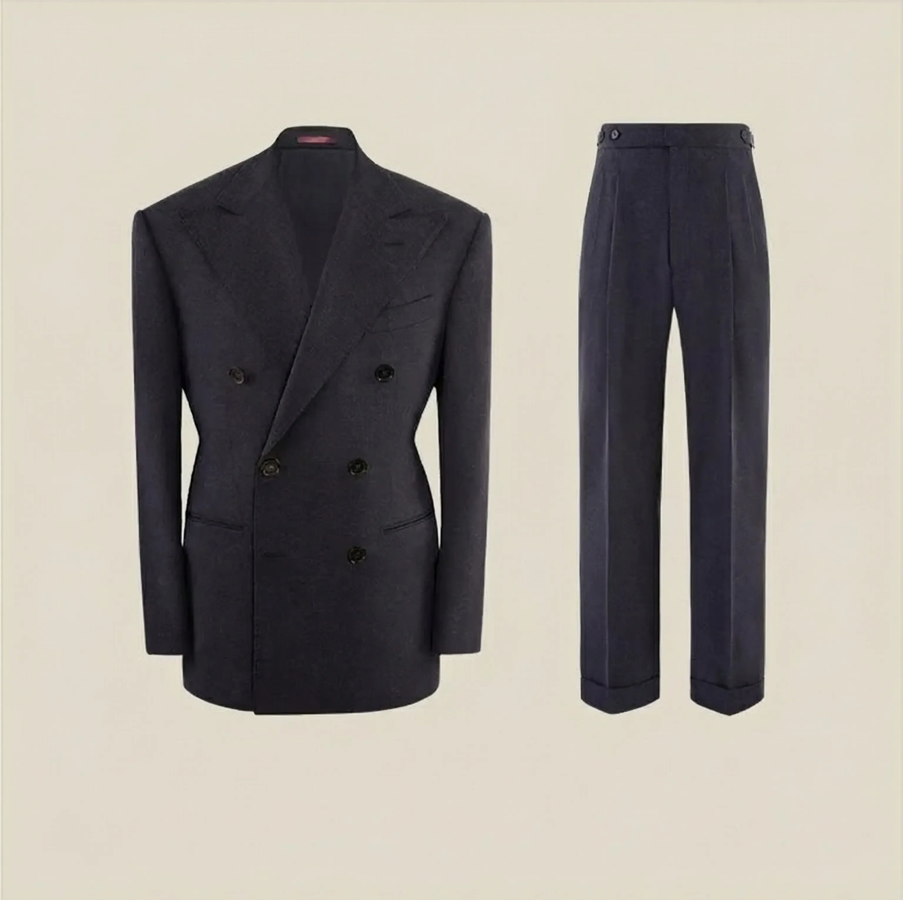 Linen-Blend Double-Breasted Suit - Image 11