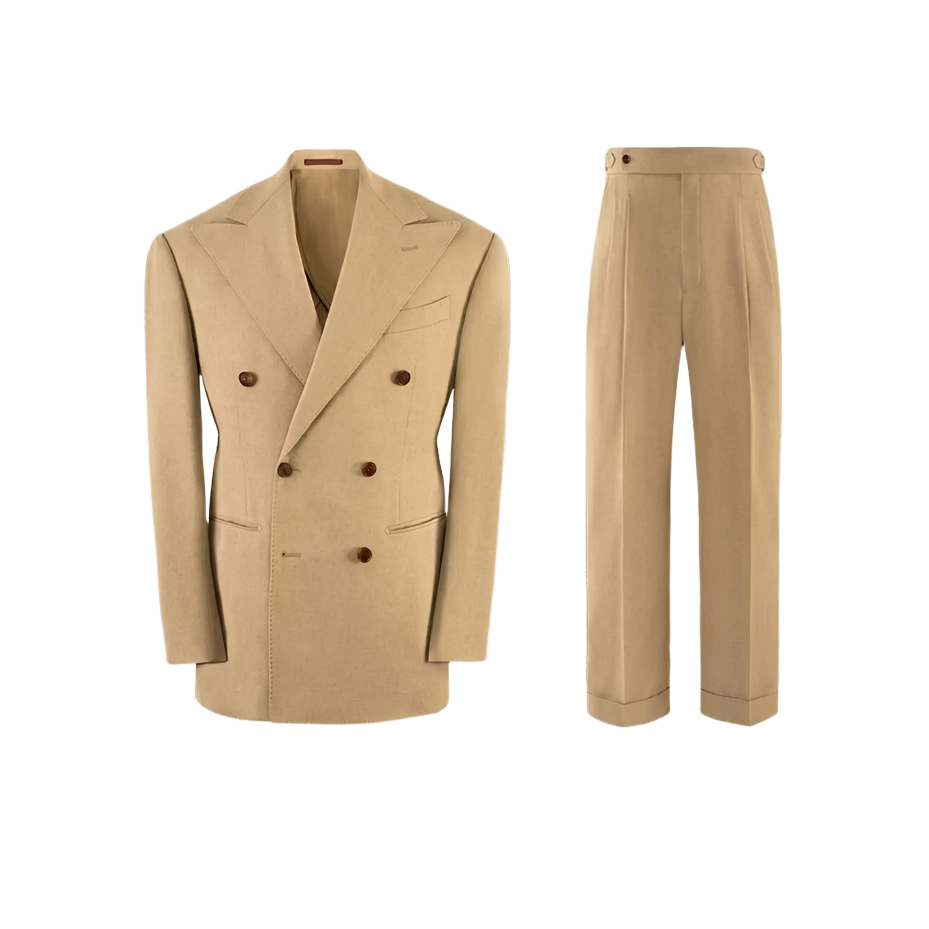 Linen-Blend Double-Breasted Suit - Image 23